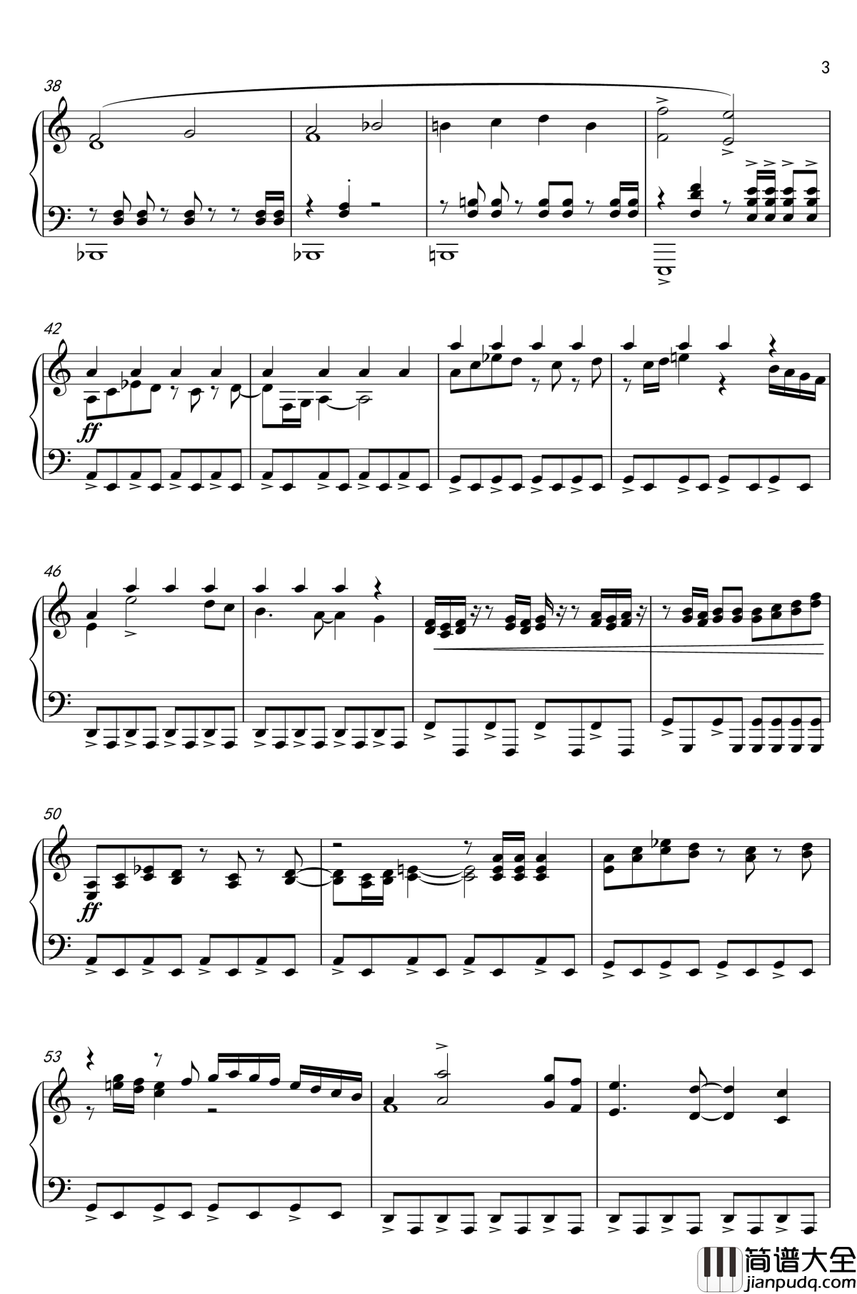 尸套龙主题曲钢琴谱_怪物猎人