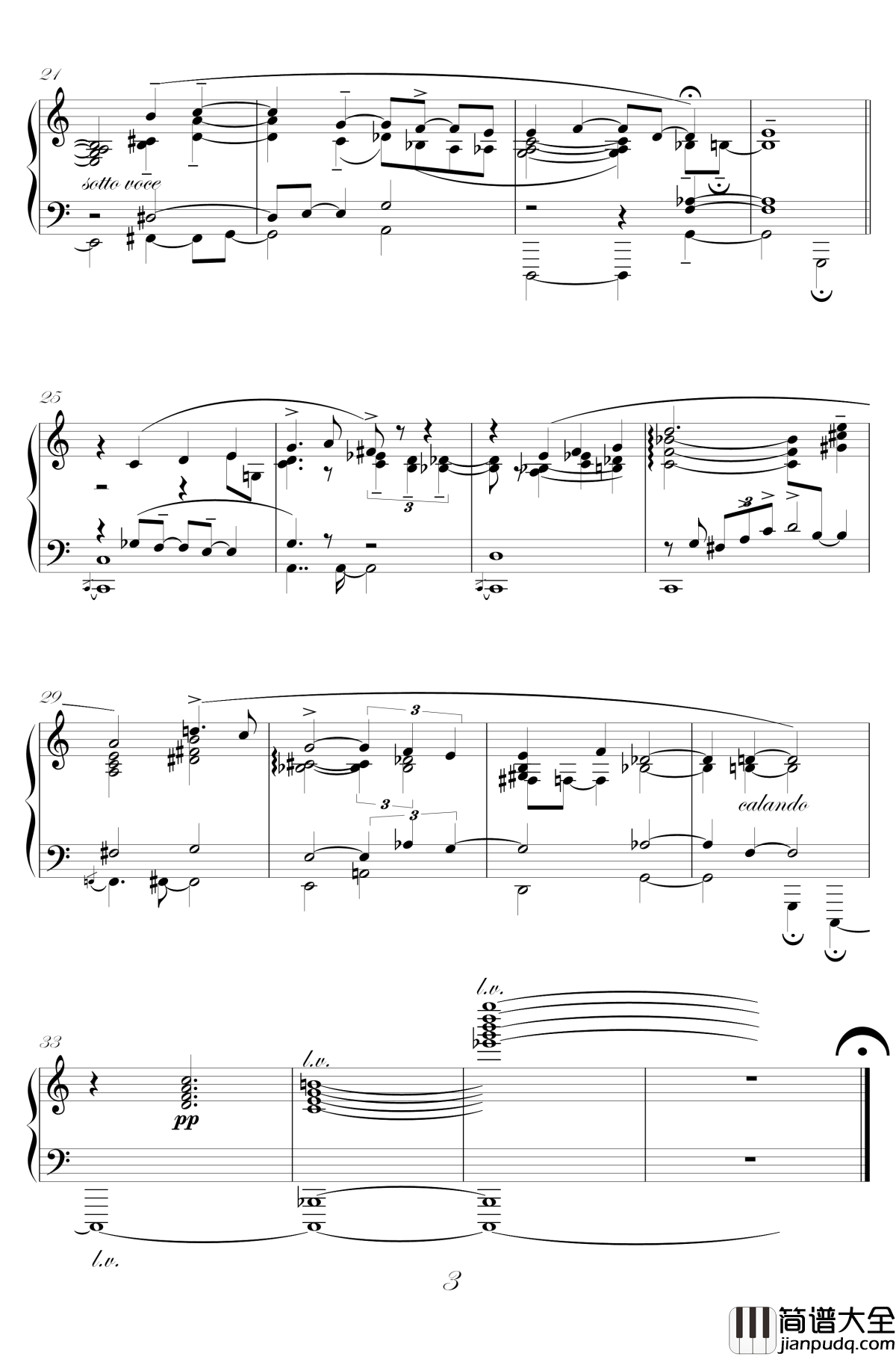 Monologue钢琴谱_佚名