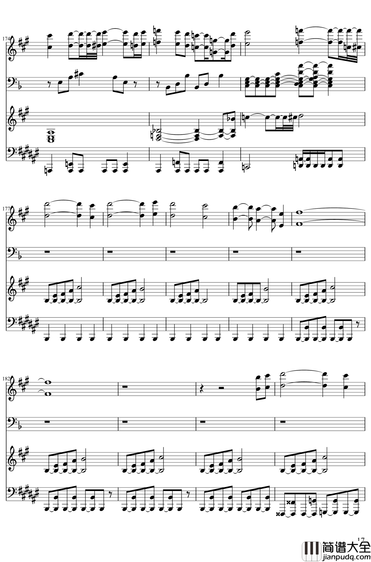 永远的三日天下钢琴谱_东方project/東方project