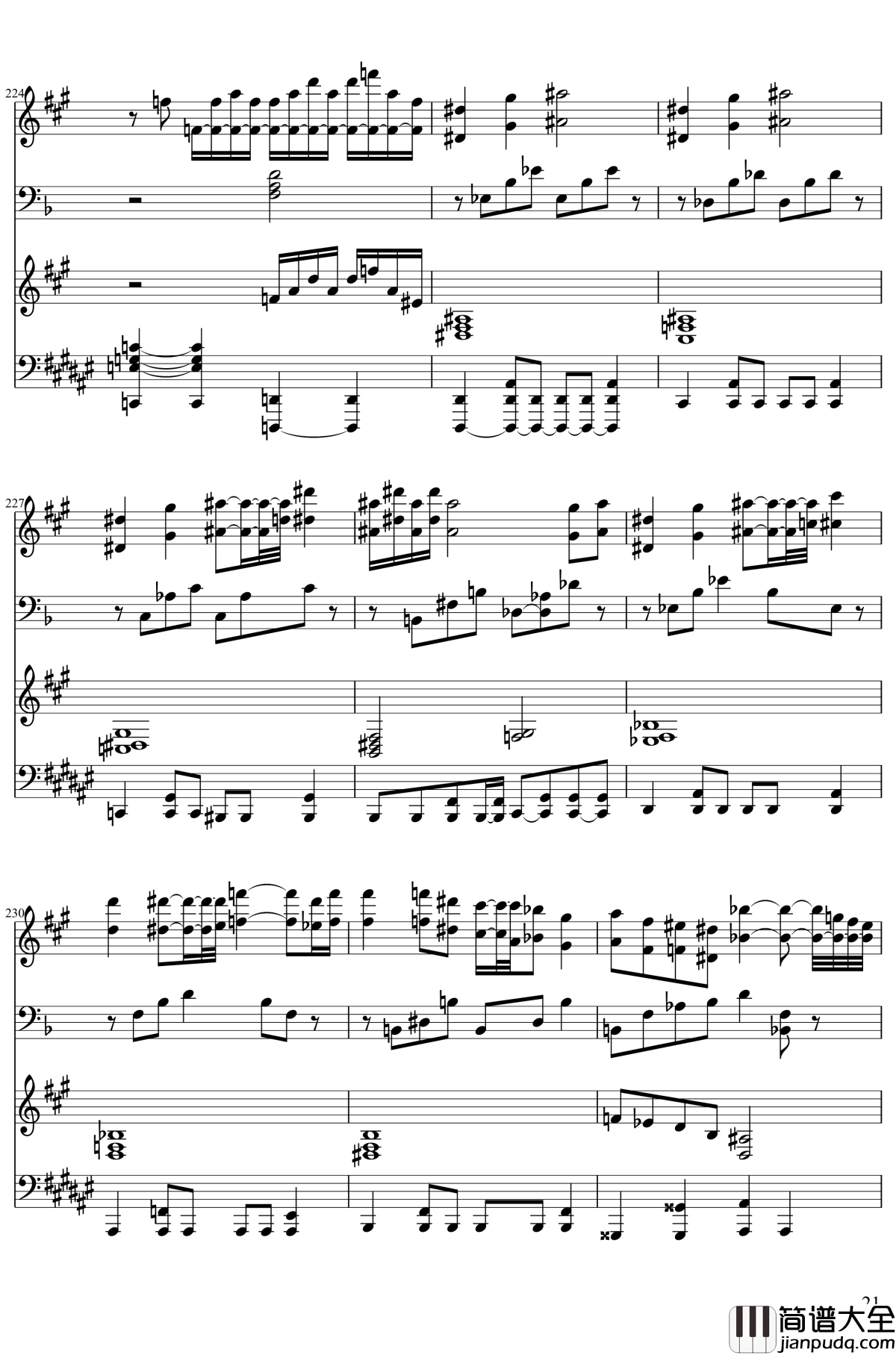 永远的三日天下钢琴谱_东方project/東方project