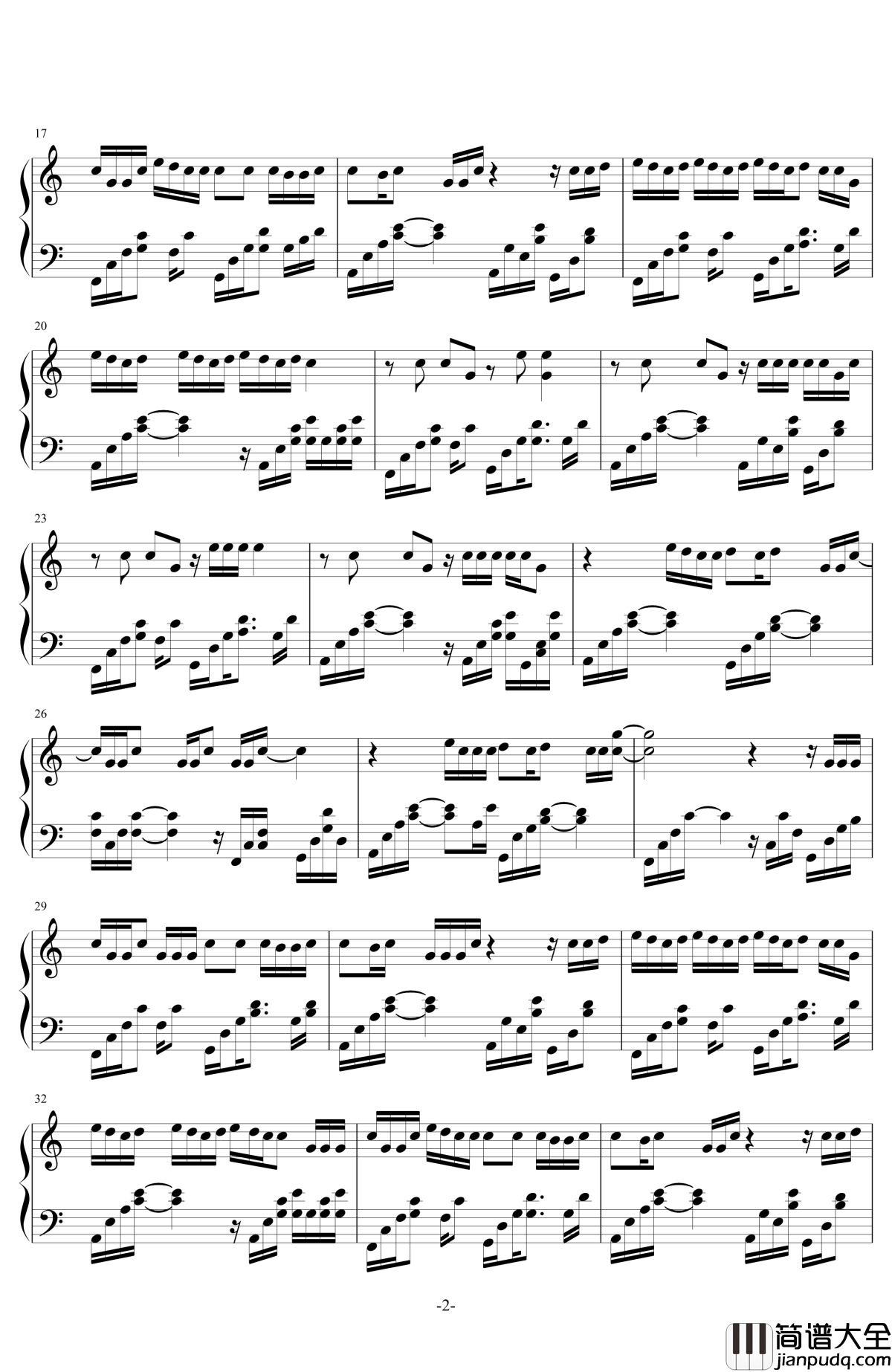 怎么你的手机要响钢琴谱_陈伟霆