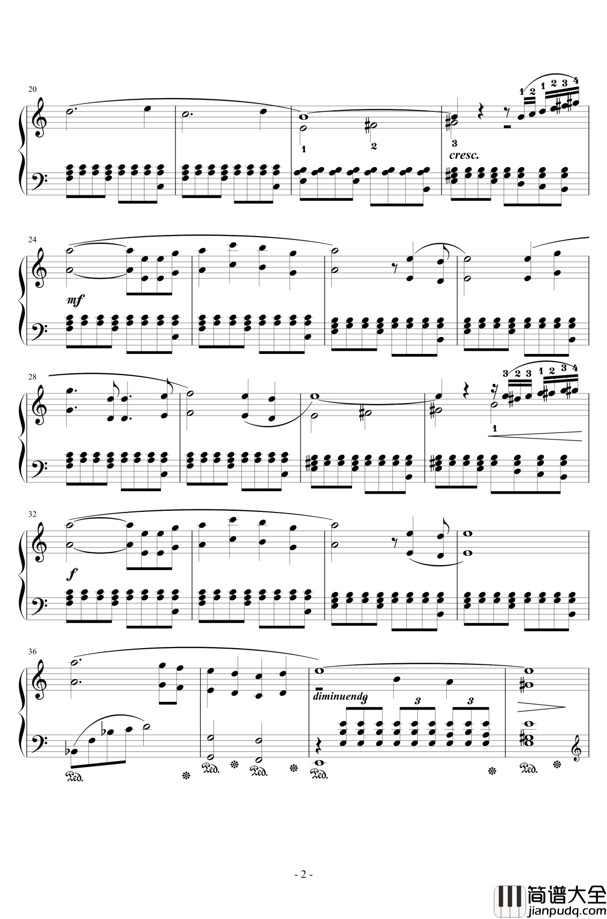 悠久の風伝説钢琴谱_植松伸夫_風の追憶