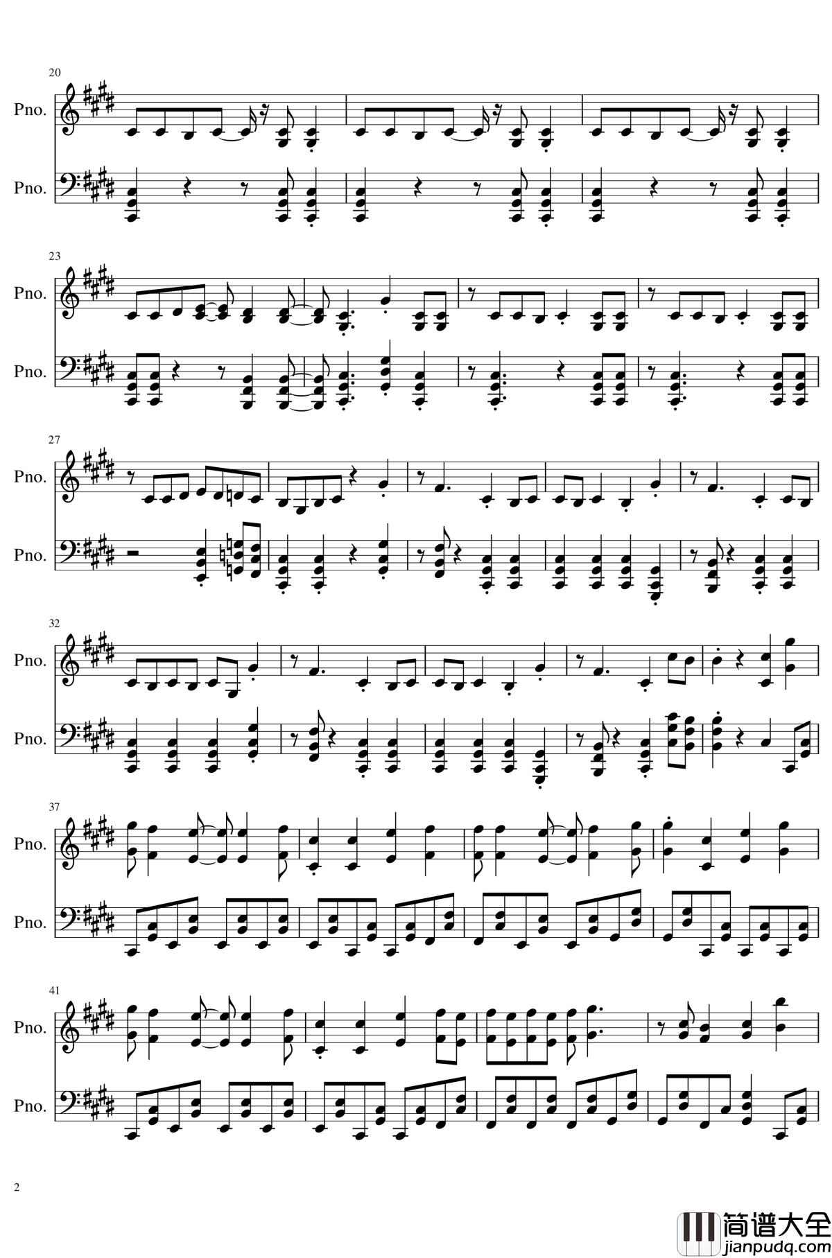 逆浪千秋钢琴谱_言和