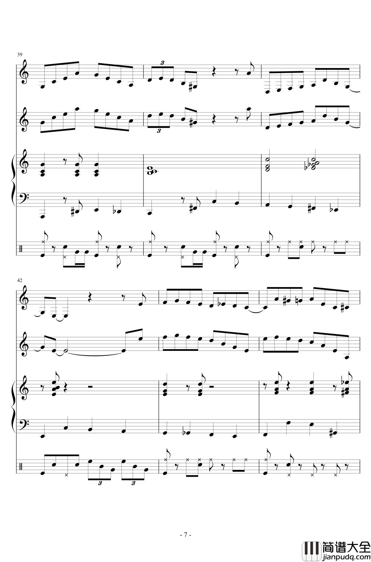 dog_dance钢琴谱_wudildy