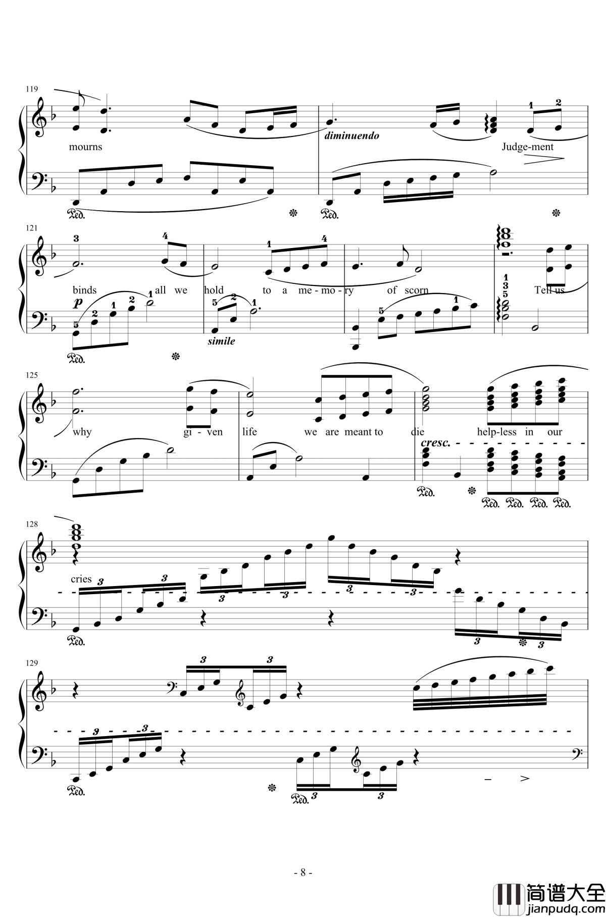 Answers钢琴谱_Distant_Worlds_25th_Anniversary_Susan_Calloway