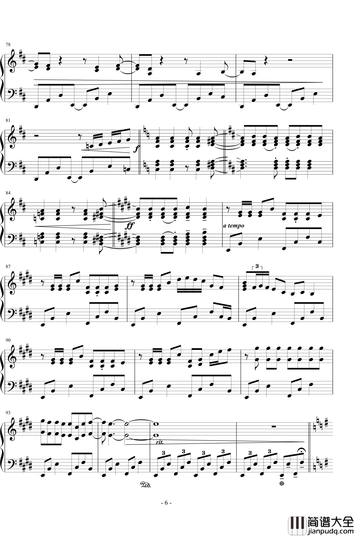 妖精進行曲钢琴谱_王者之喆_異世界