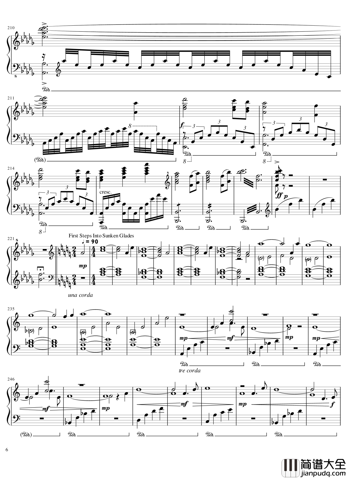 Ori_and_The_Blind_Forest钢琴谱_未知的时空