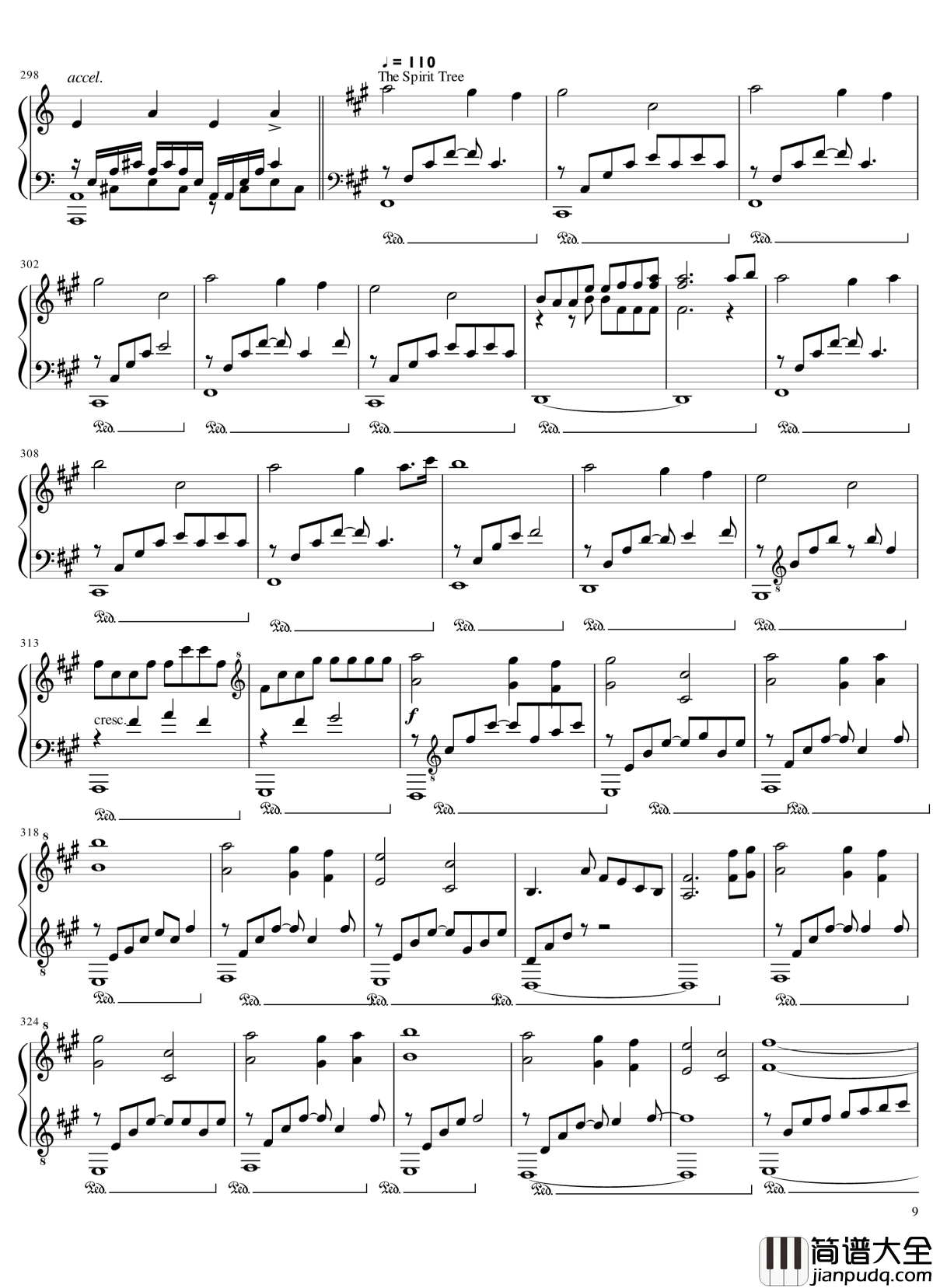 Ori_and_The_Blind_Forest钢琴谱_未知的时空