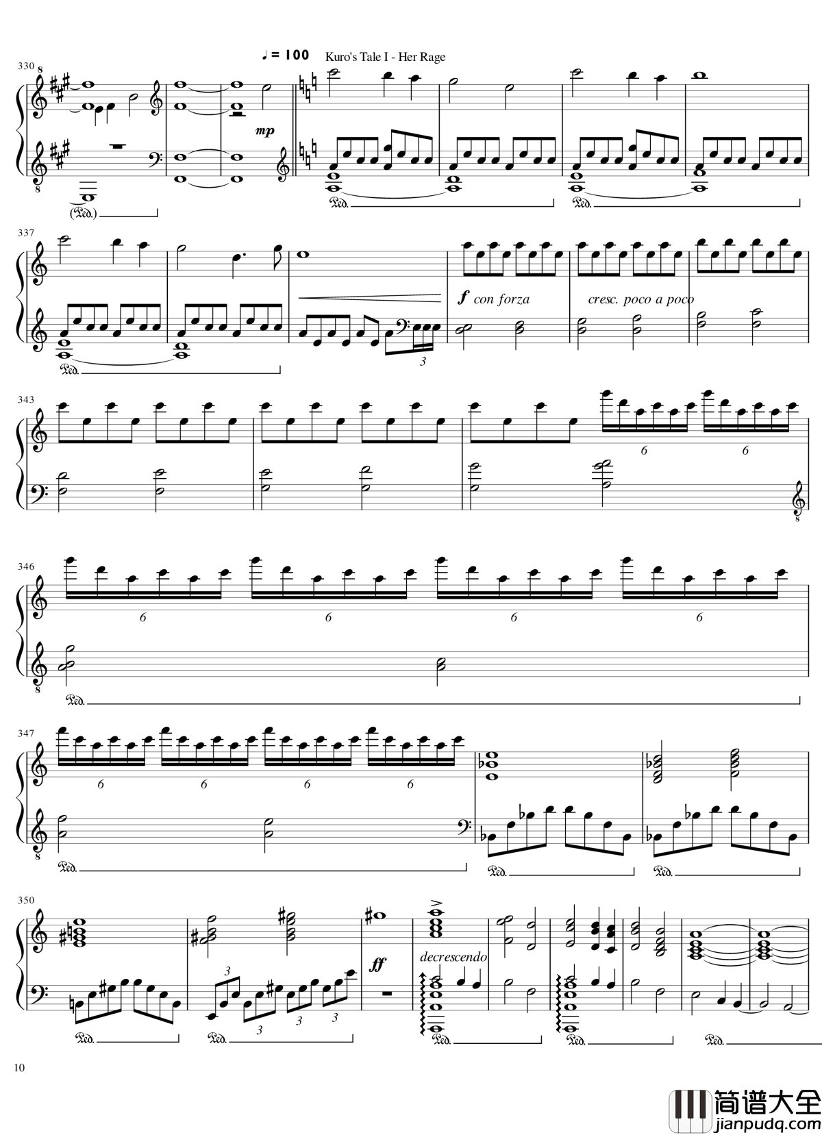 Ori_and_The_Blind_Forest钢琴谱_未知的时空