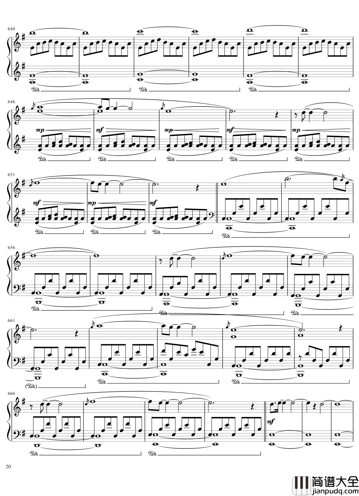 Ori_and_The_Blind_Forest钢琴谱_未知的时空