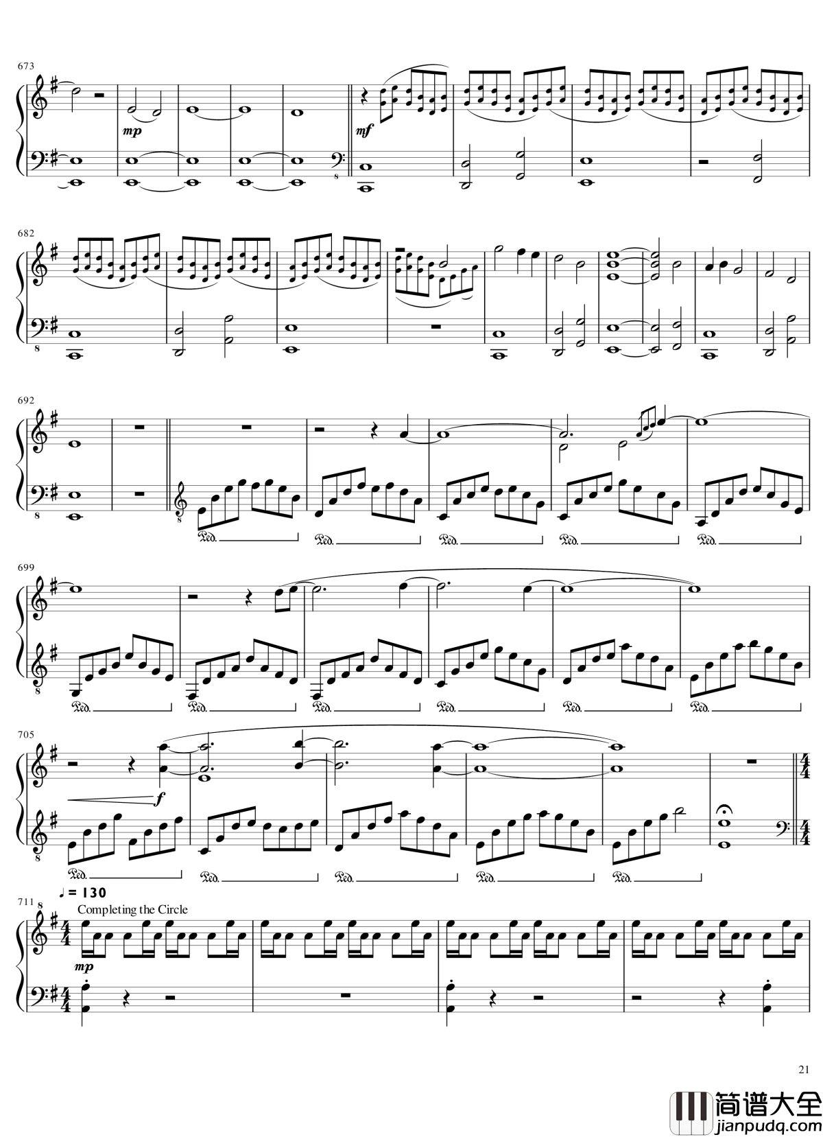 Ori_and_The_Blind_Forest钢琴谱_未知的时空