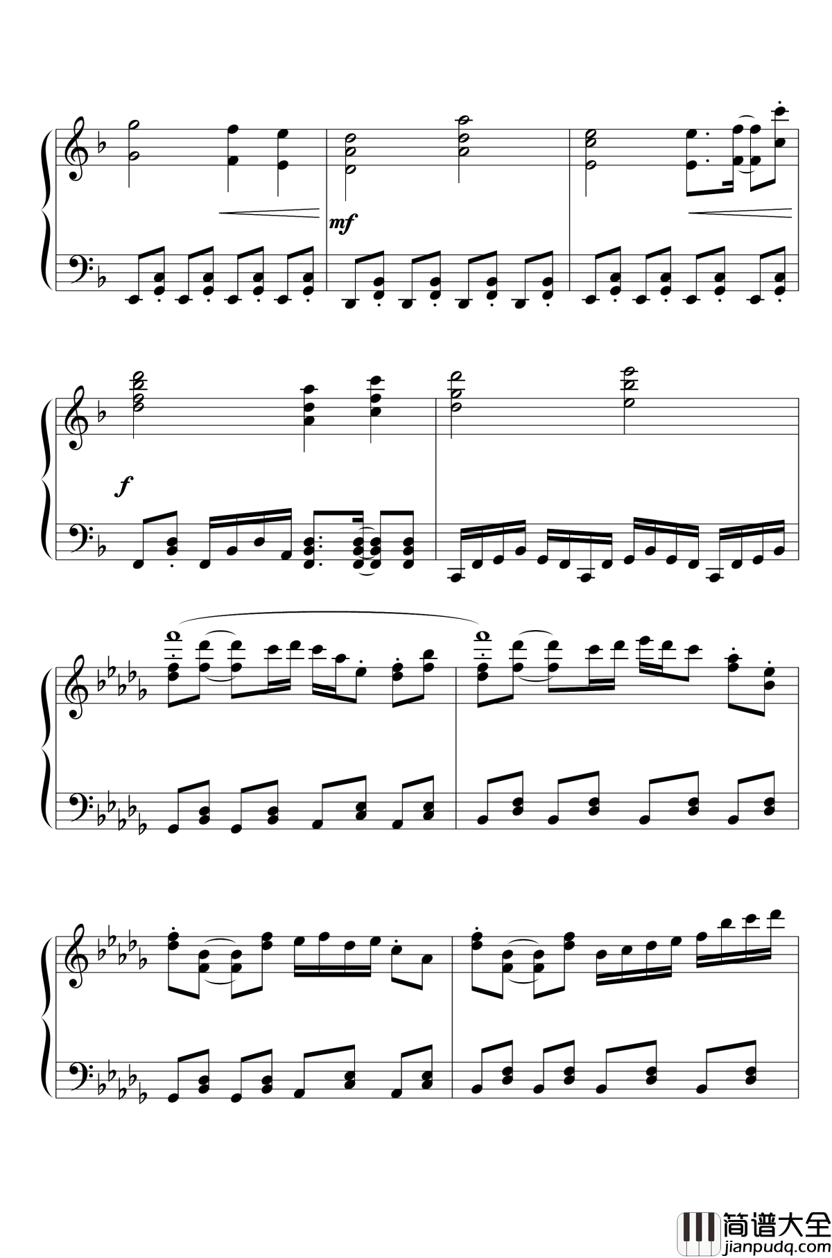 东之国的不眠夜钢琴谱_东方文花帖_东方project