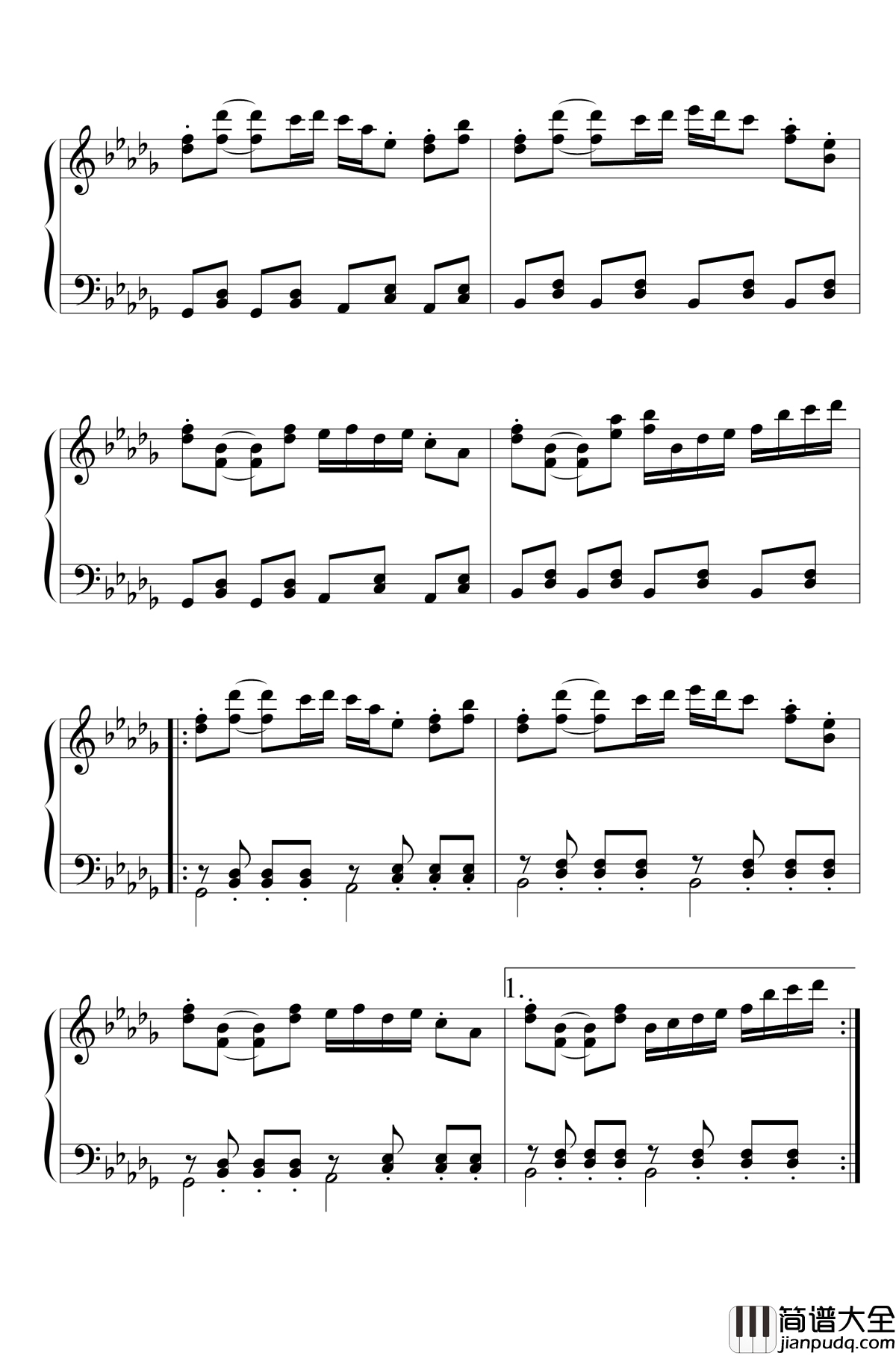 东之国的不眠夜钢琴谱_东方文花帖_东方project