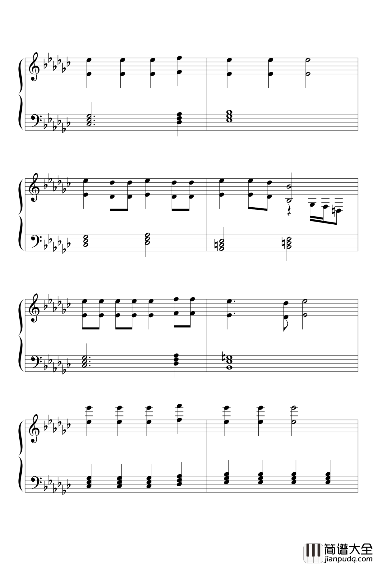 灰姑娘的笼子钢琴谱_Kagome_Kagome_东方永夜抄_东方project