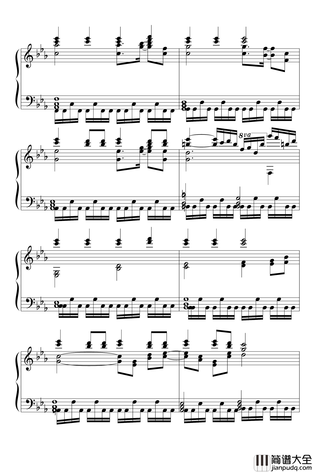 灰姑娘的笼子钢琴谱_Kagome_Kagome_东方永夜抄_东方project