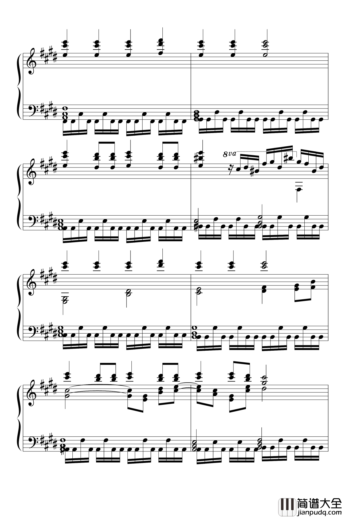 灰姑娘的笼子钢琴谱_Kagome_Kagome_东方永夜抄_东方project