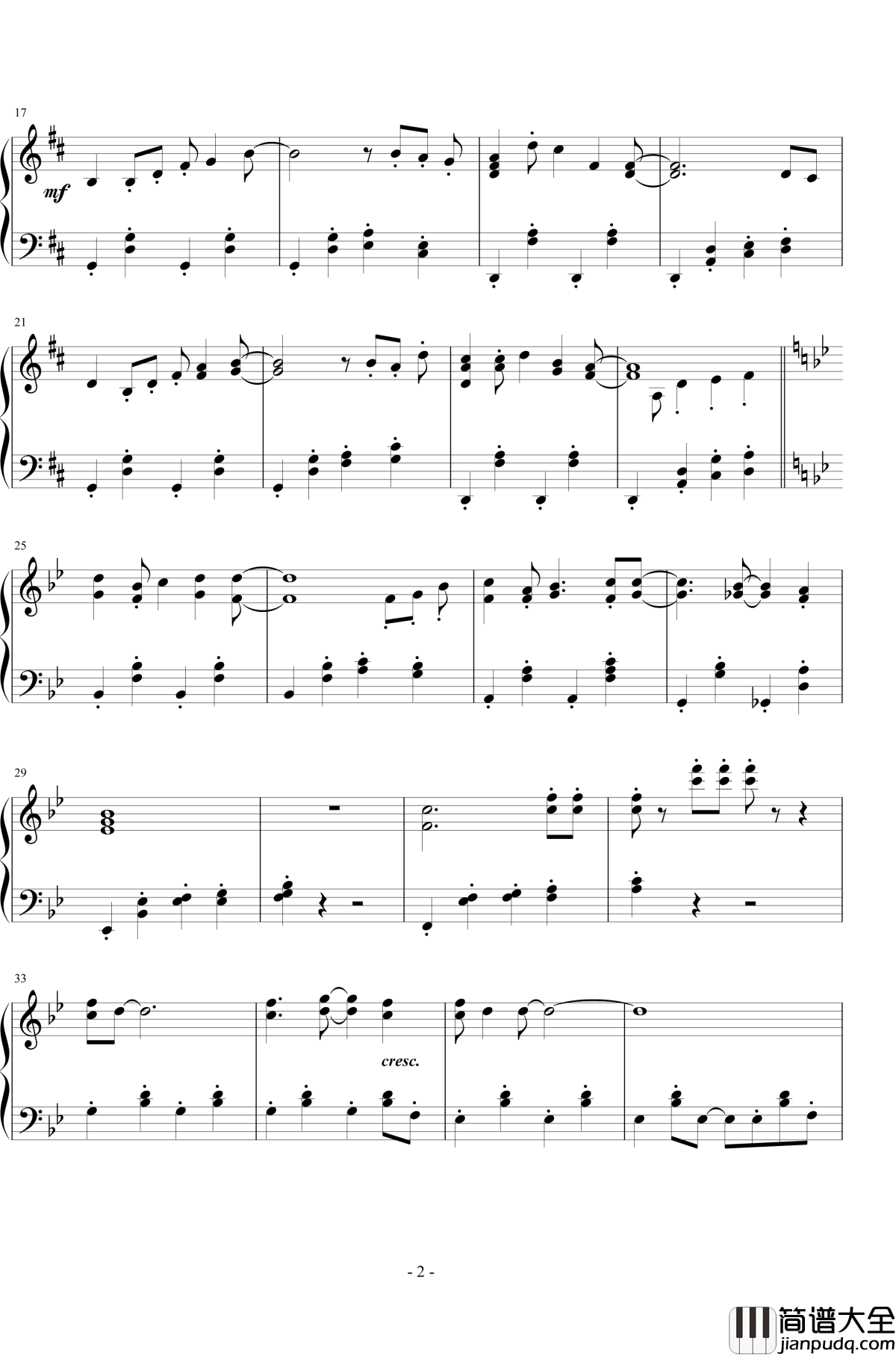 微風之夏钢琴谱_王者之喆