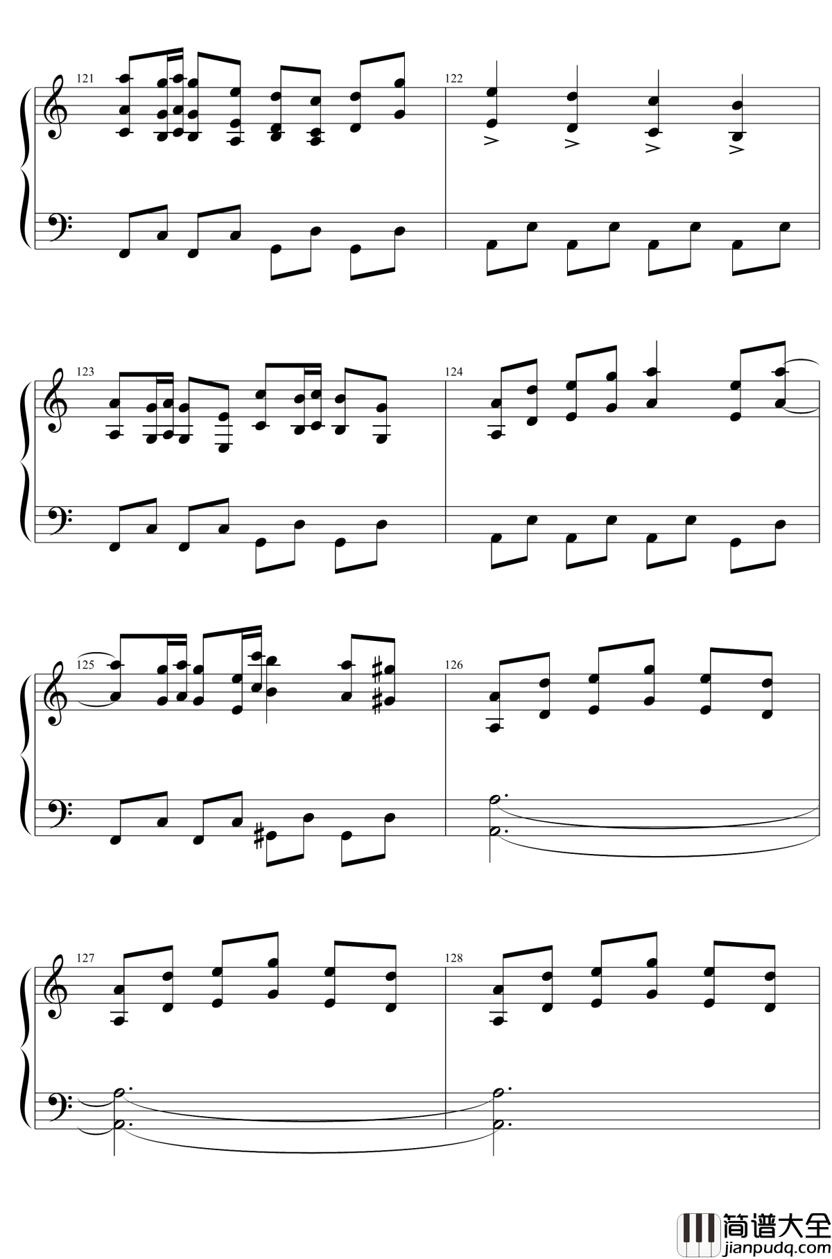 東方２１曲メドレー钢琴谱_东方project