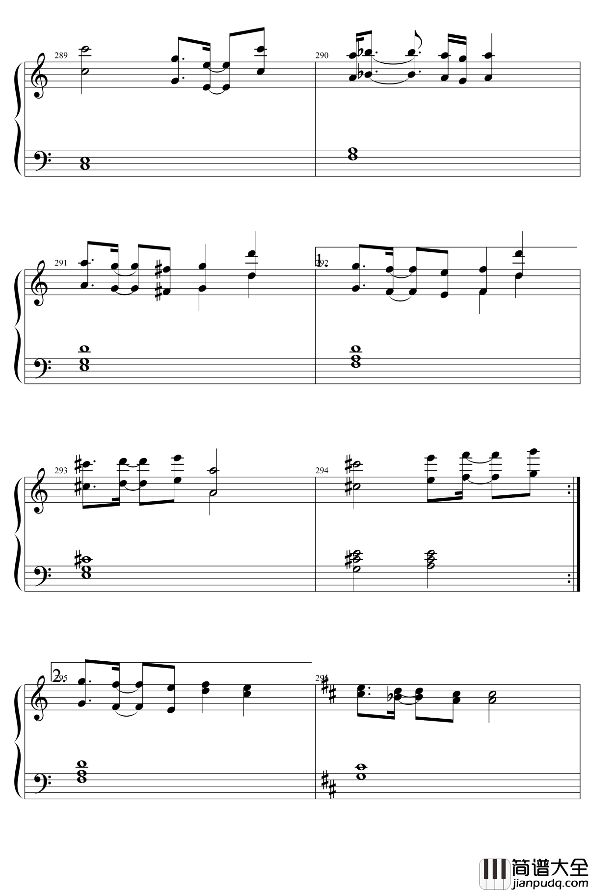 東方２１曲メドレー钢琴谱_东方project