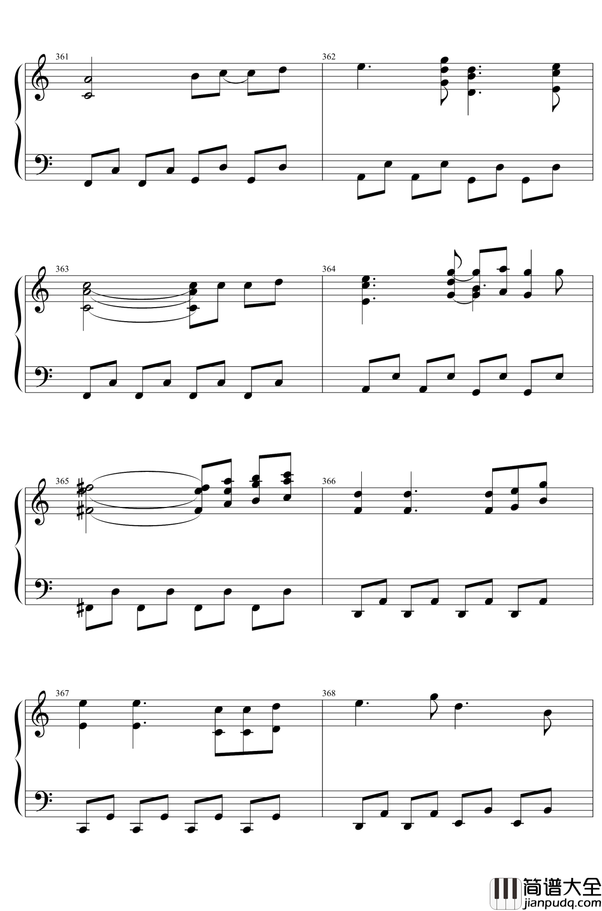 東方２１曲メドレー钢琴谱_东方project