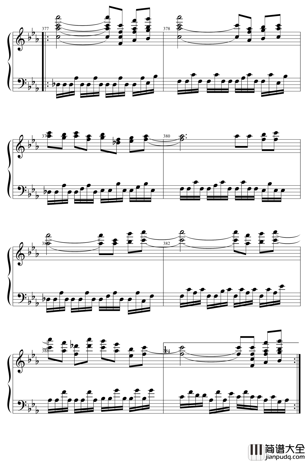 東方２１曲メドレー钢琴谱_东方project