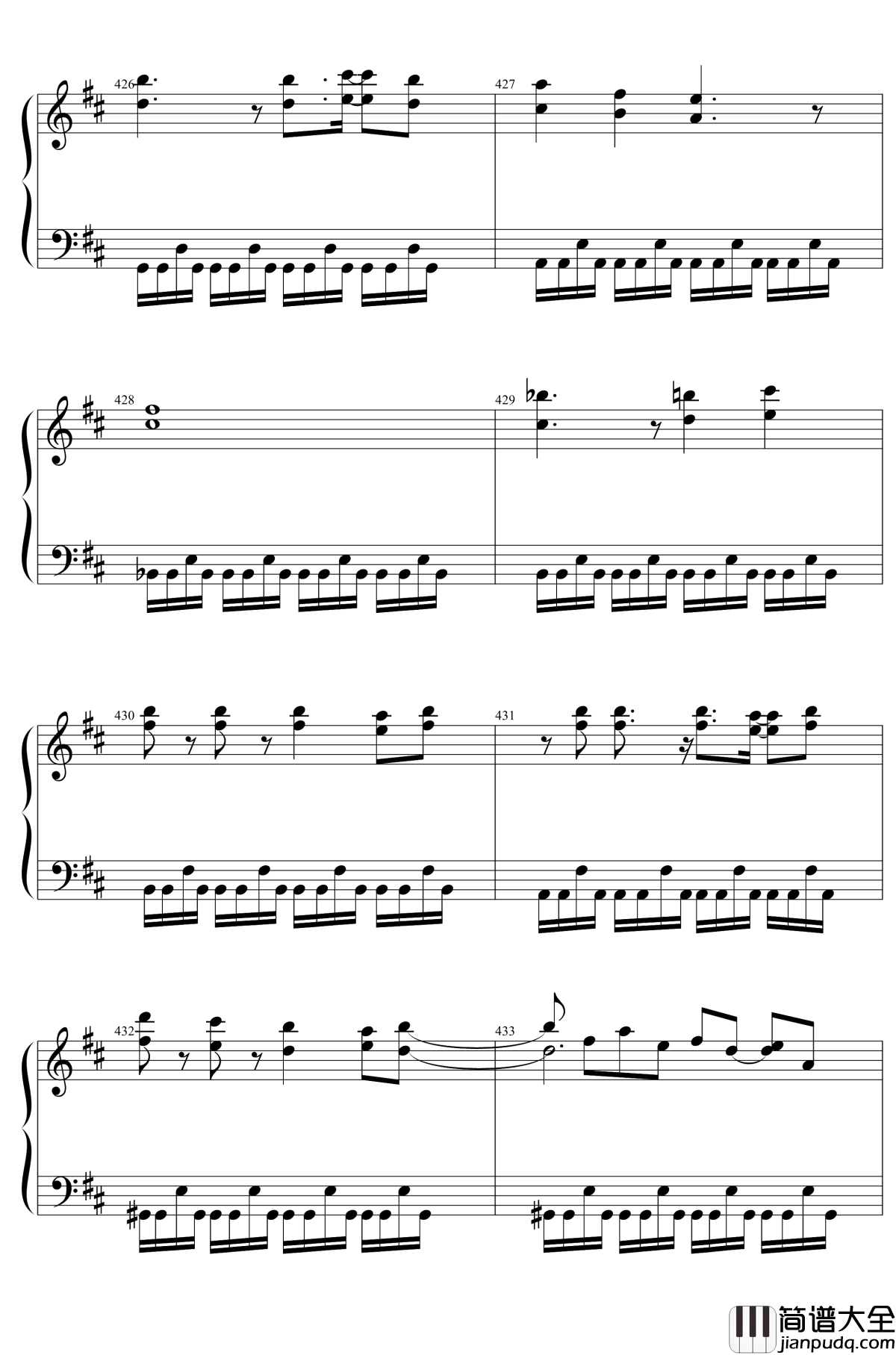 東方２１曲メドレー钢琴谱_东方project