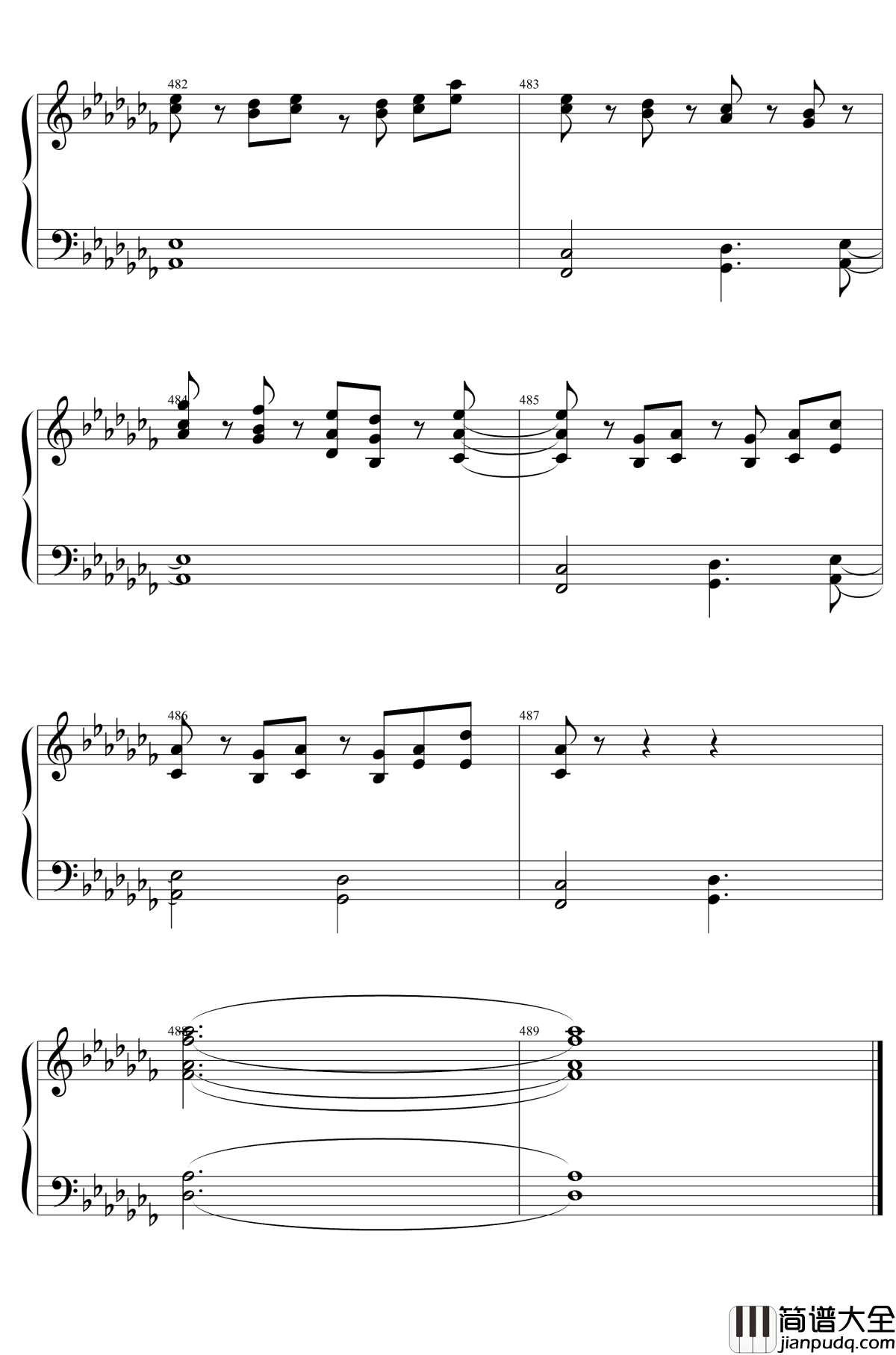 東方２１曲メドレー钢琴谱_东方project