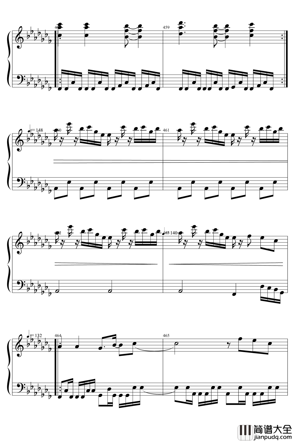 東方２１曲メドレー钢琴谱_东方project