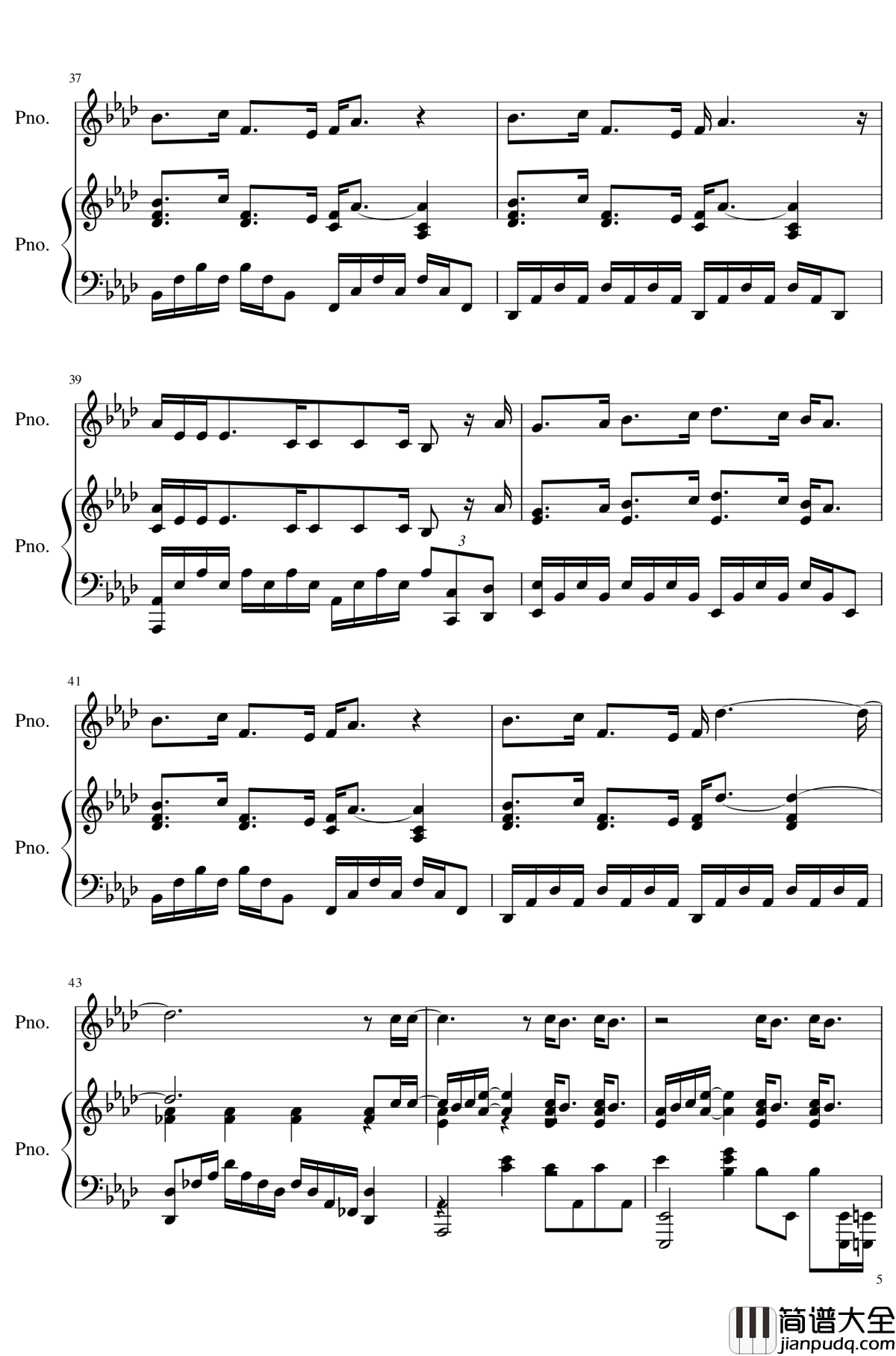 never_enough钢琴谱_马戏之王