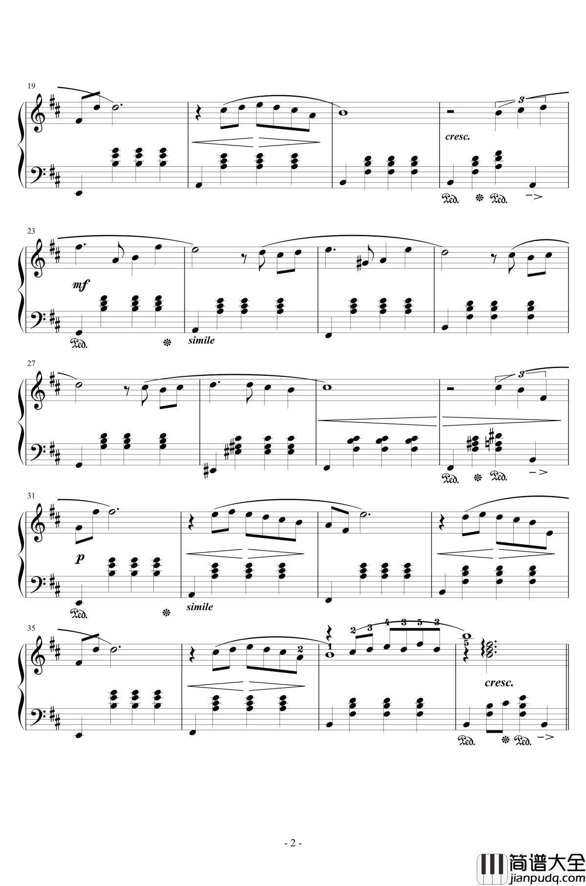 最终幻想4爱的主题钢琴谱_交响乐版改编_植松伸夫