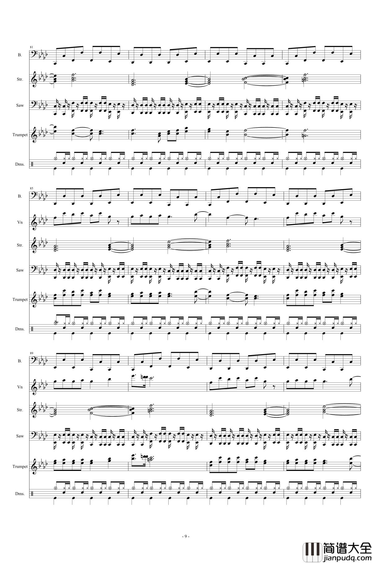 Battle_Against_A_True_Hero钢琴谱_Undertale_Undyne/In