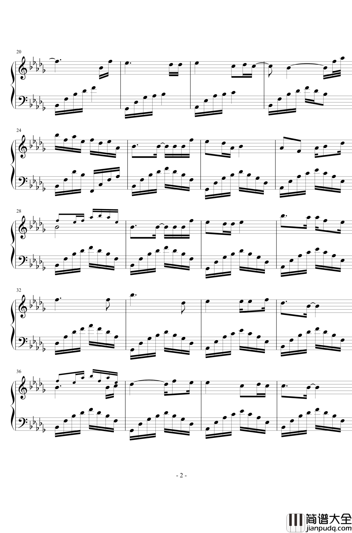 红颜若雪钢琴谱_V0.9版_少司命/Tacke竹桑