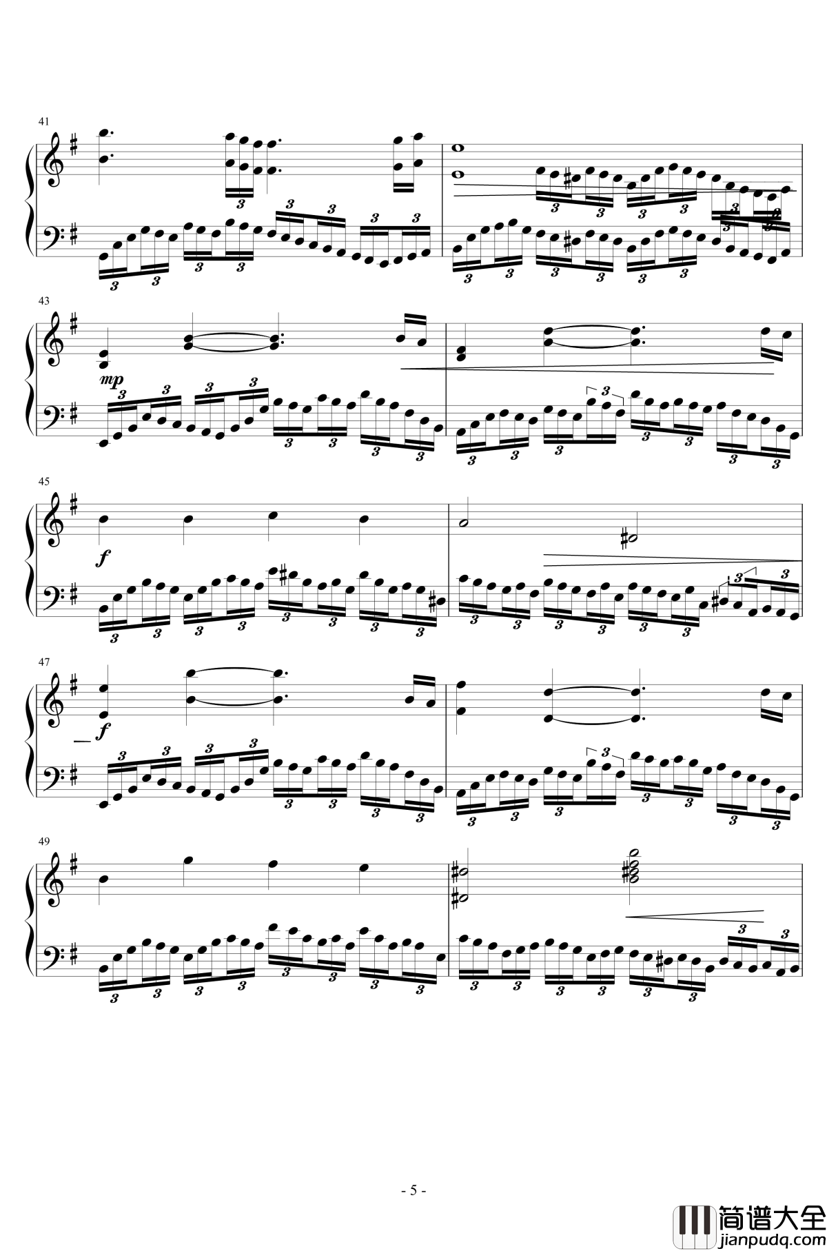 e小调音乐会练习曲钢琴谱_machaostc