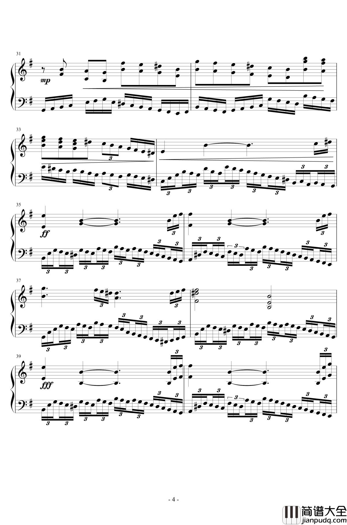 e小调音乐会练习曲钢琴谱_machaostc