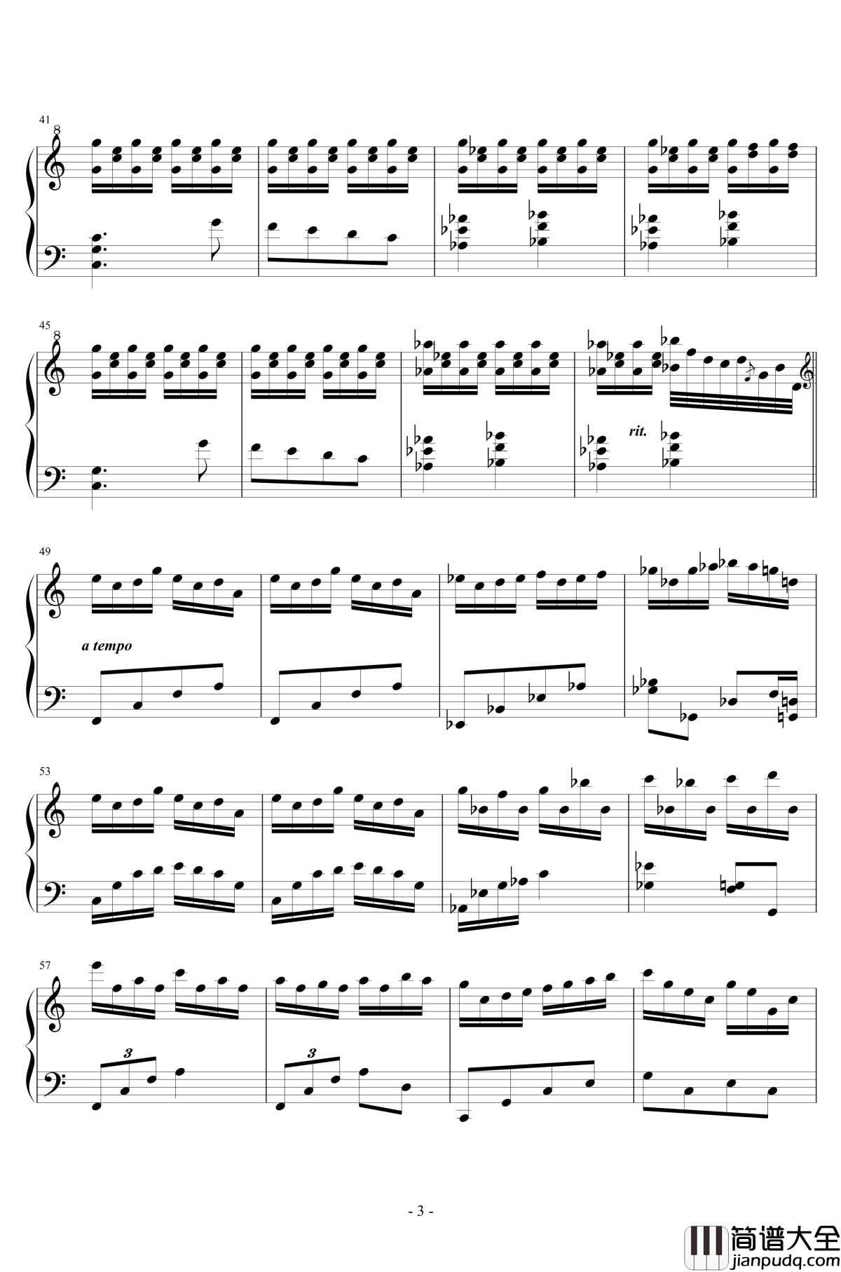 曠野_新生钢琴谱_王者之喆