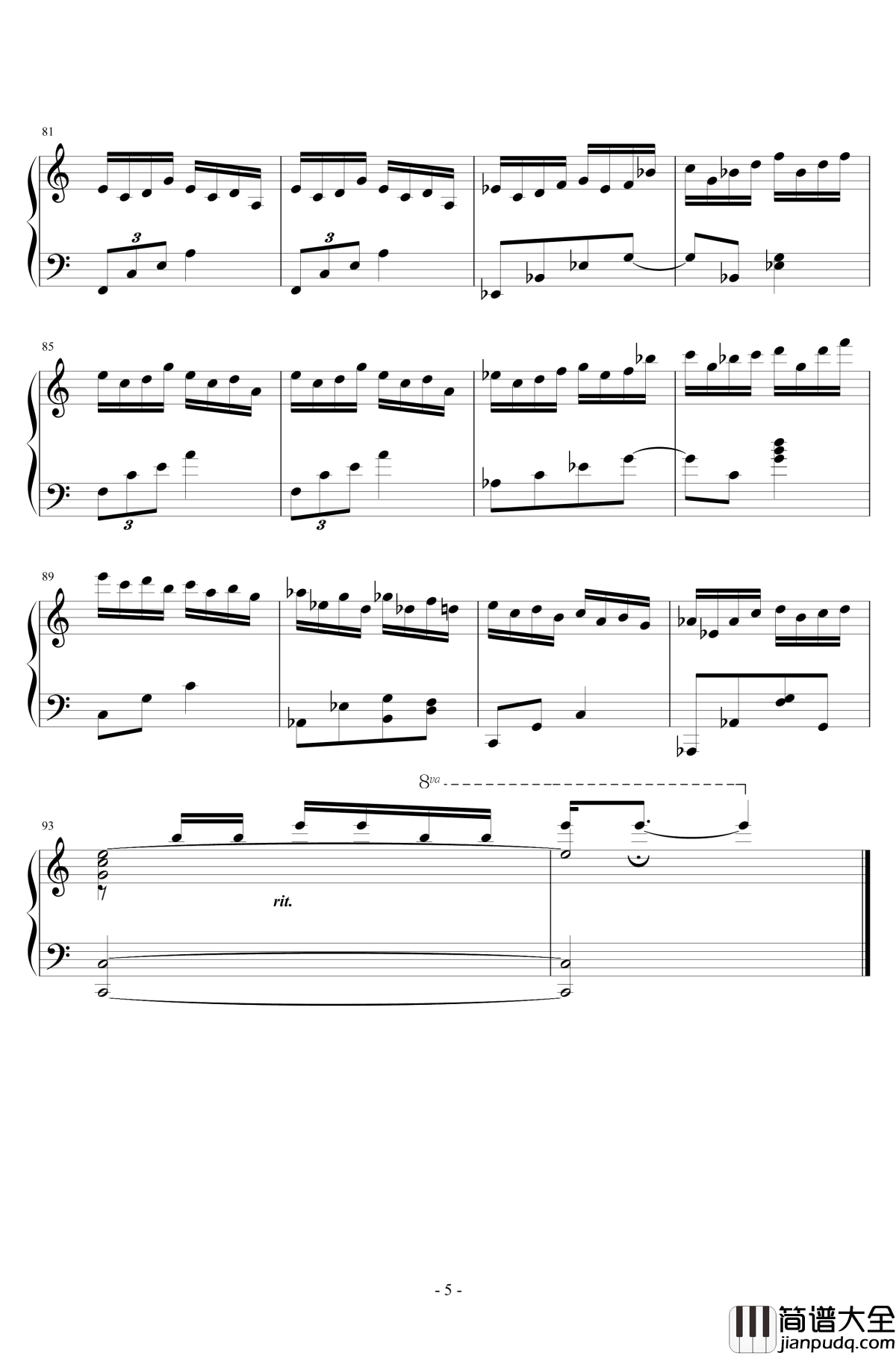 曠野_新生钢琴谱_王者之喆