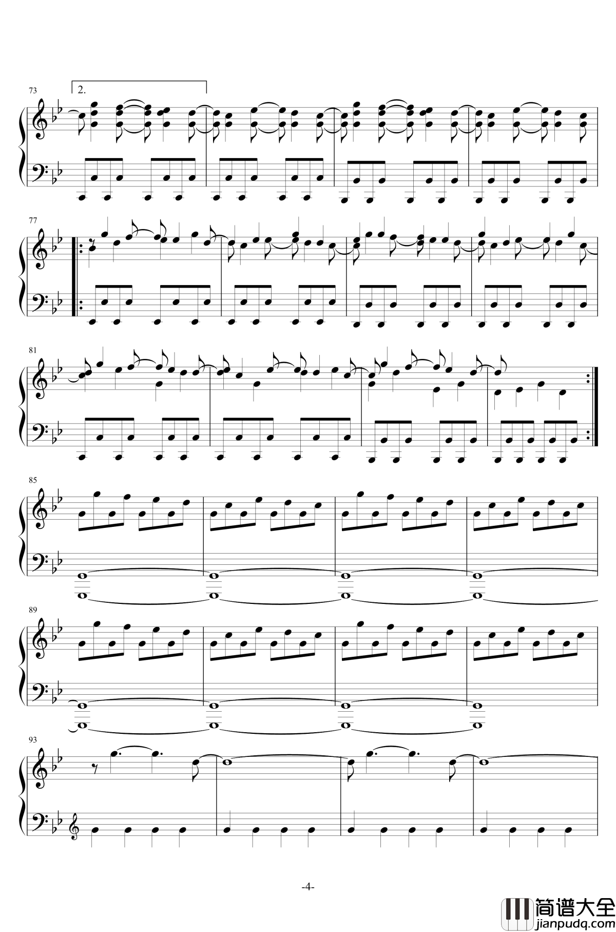 僵尸世界大战主题曲Muse钢琴谱_Isolated_System_僵尸世界大战