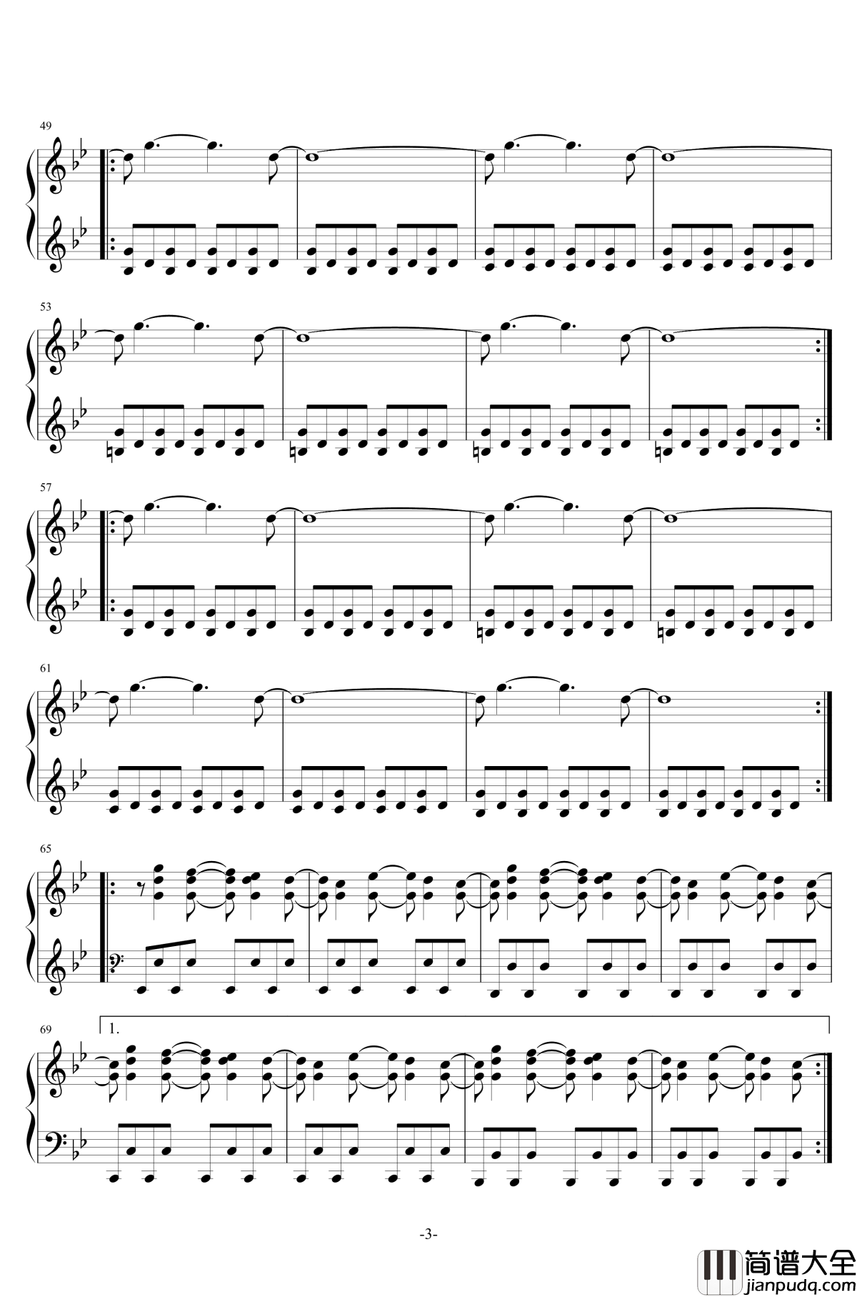 僵尸世界大战主题曲Muse钢琴谱_Isolated_System_僵尸世界大战