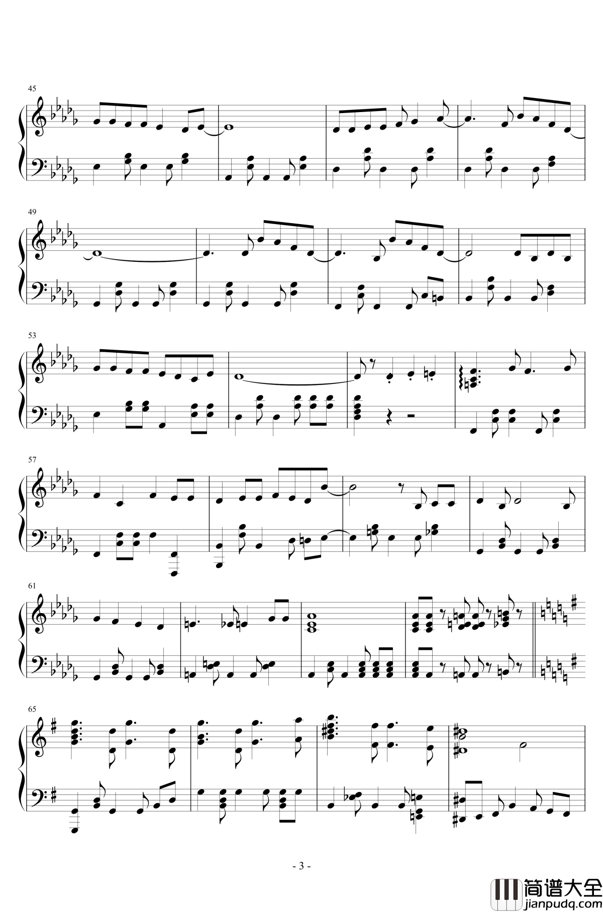 明日も钢琴谱_SHiSHAMO