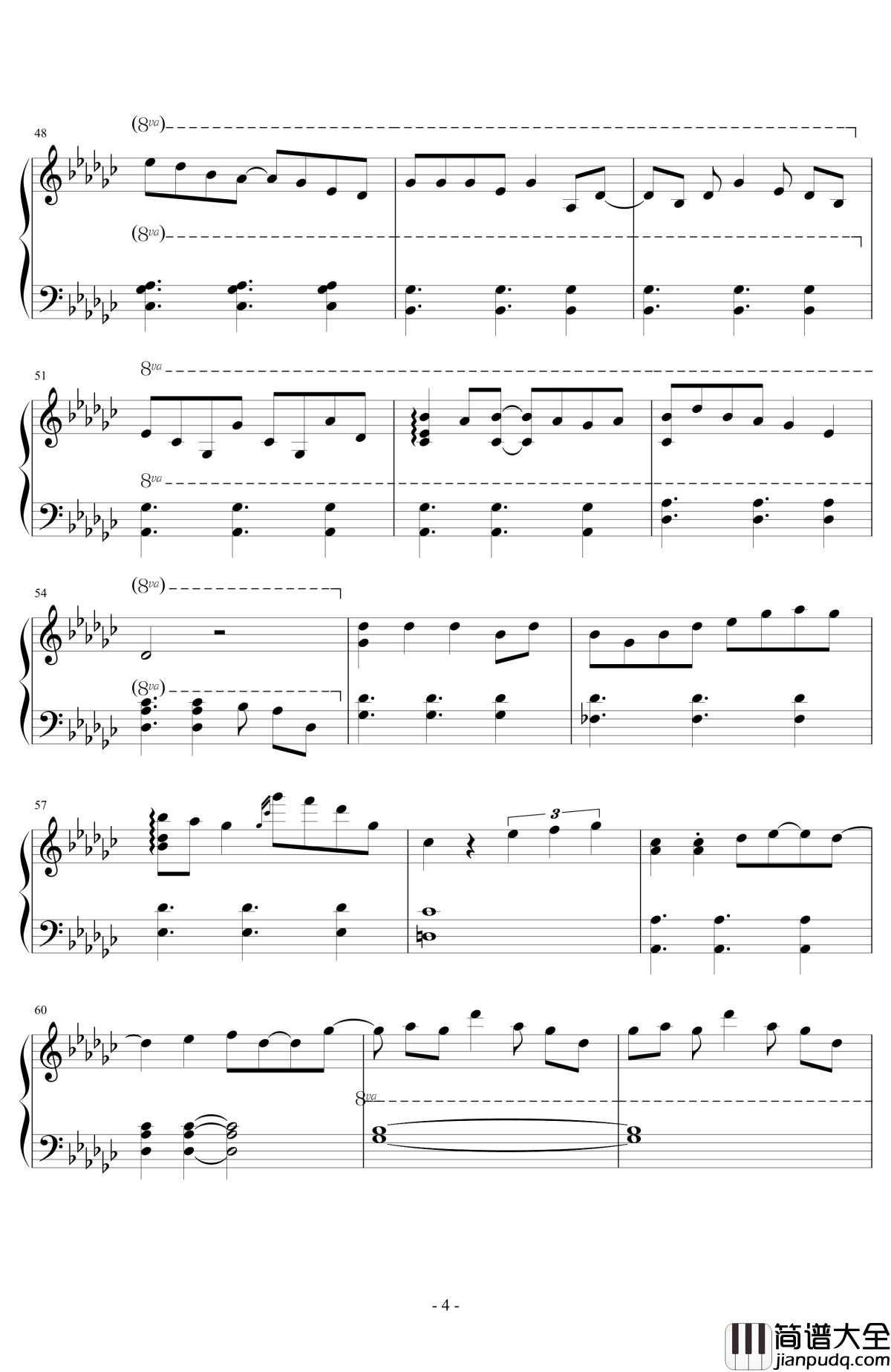 ルージュの伝言钢琴谱_魔女宅急便_広橋真紀子