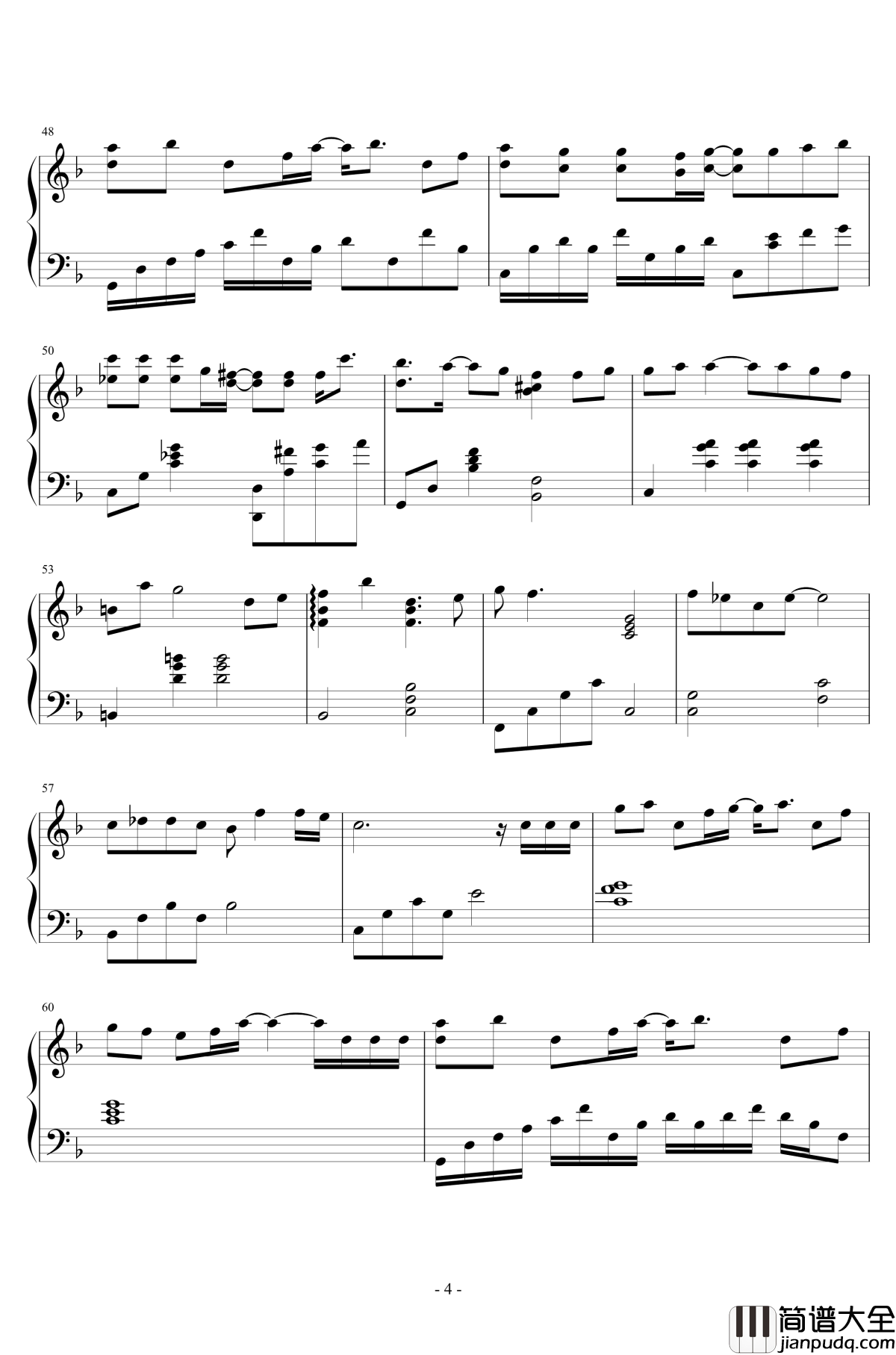 爱了很久的朋友钢琴谱_华丽独奏_田馥甄