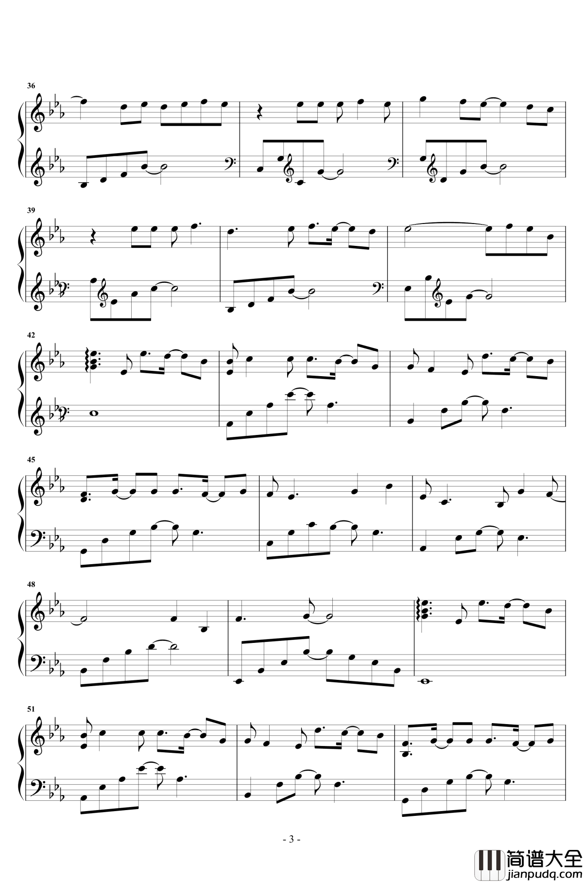 白羊钢琴谱_华丽独奏_徐秉龙