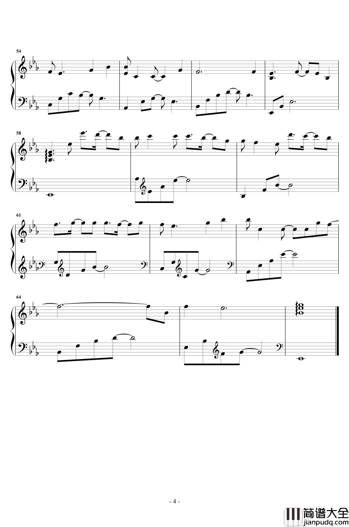 白羊钢琴谱_华丽独奏_徐秉龙