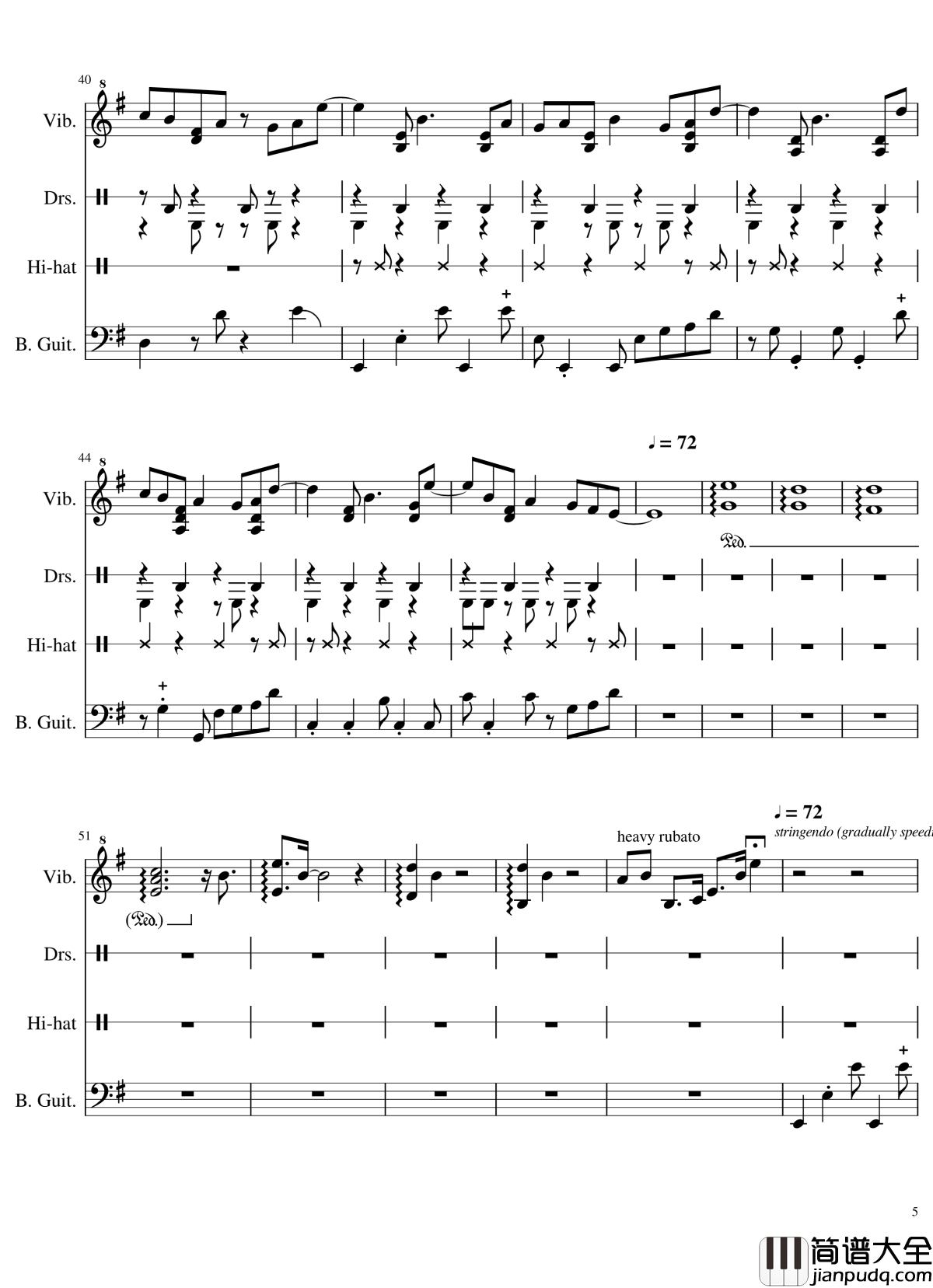 Marble_Machine钢琴谱_总谱_Wintergatan