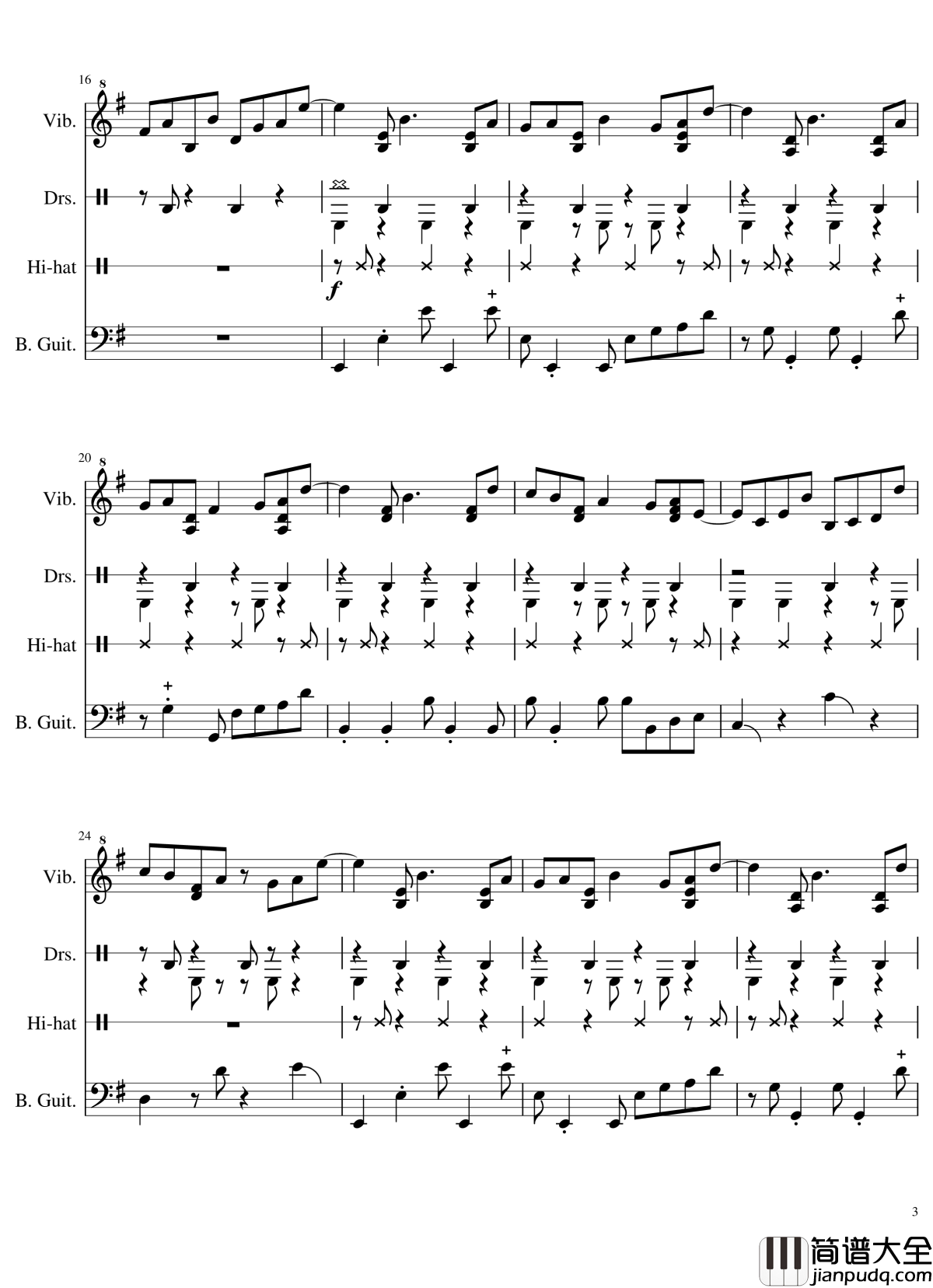 Marble_Machine钢琴谱_总谱_Wintergatan