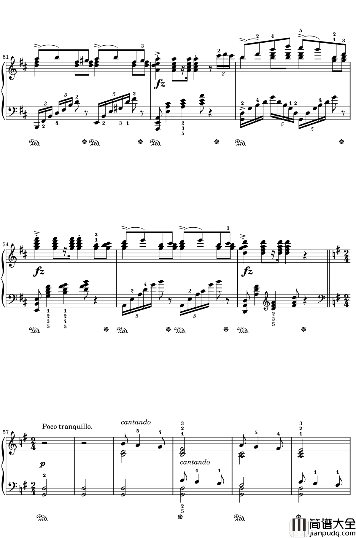 在托罗尔哈根的婚礼钢琴谱_婚礼进行曲_格里格