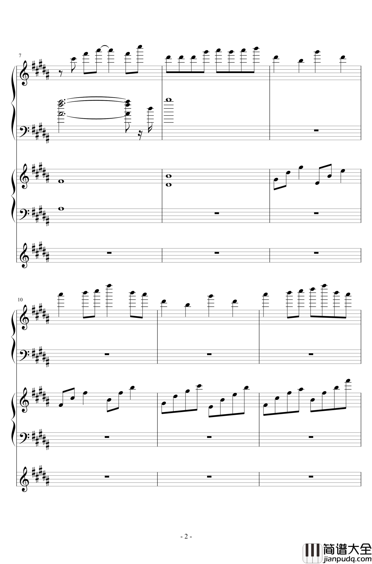 风对雨的轻语钢琴谱_Dark小灭酱