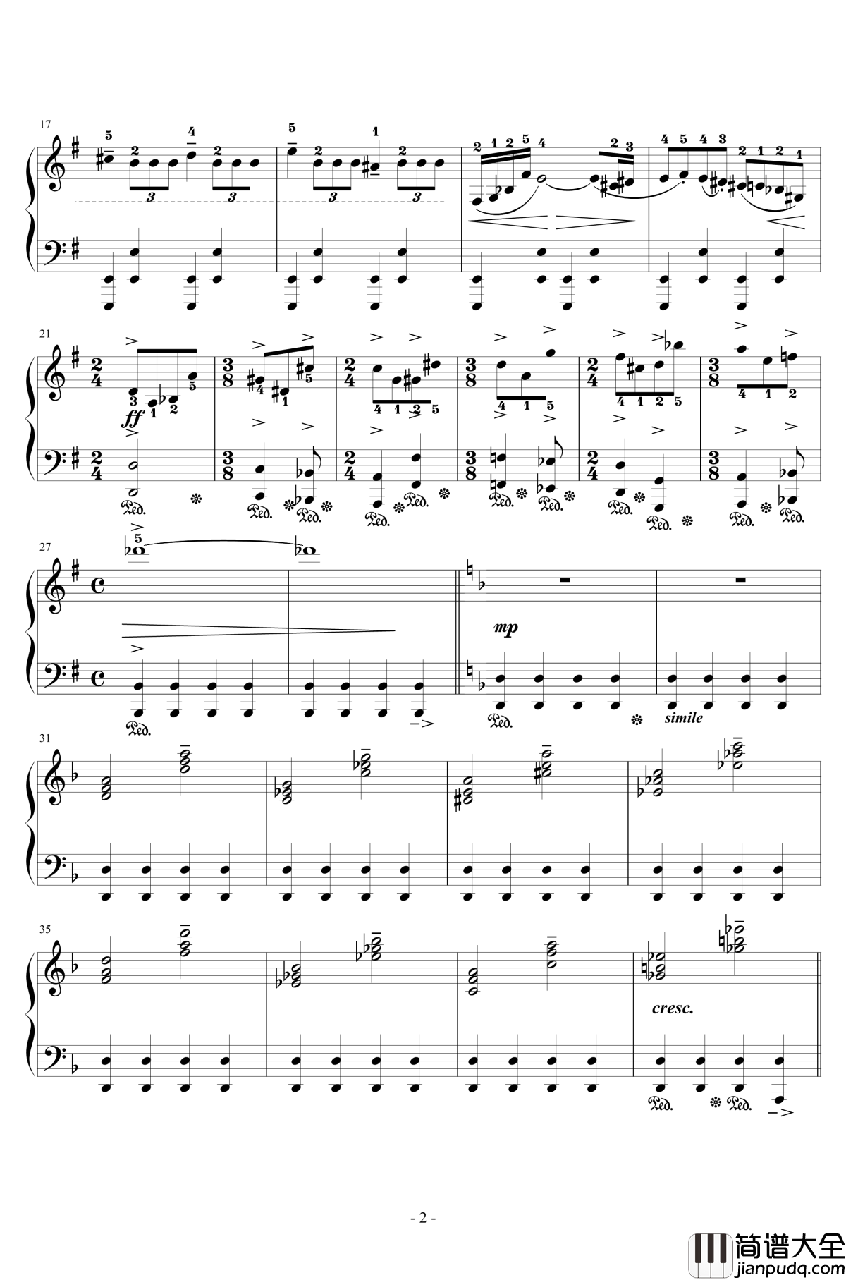 单翼天使钢琴谱_石元丈晴