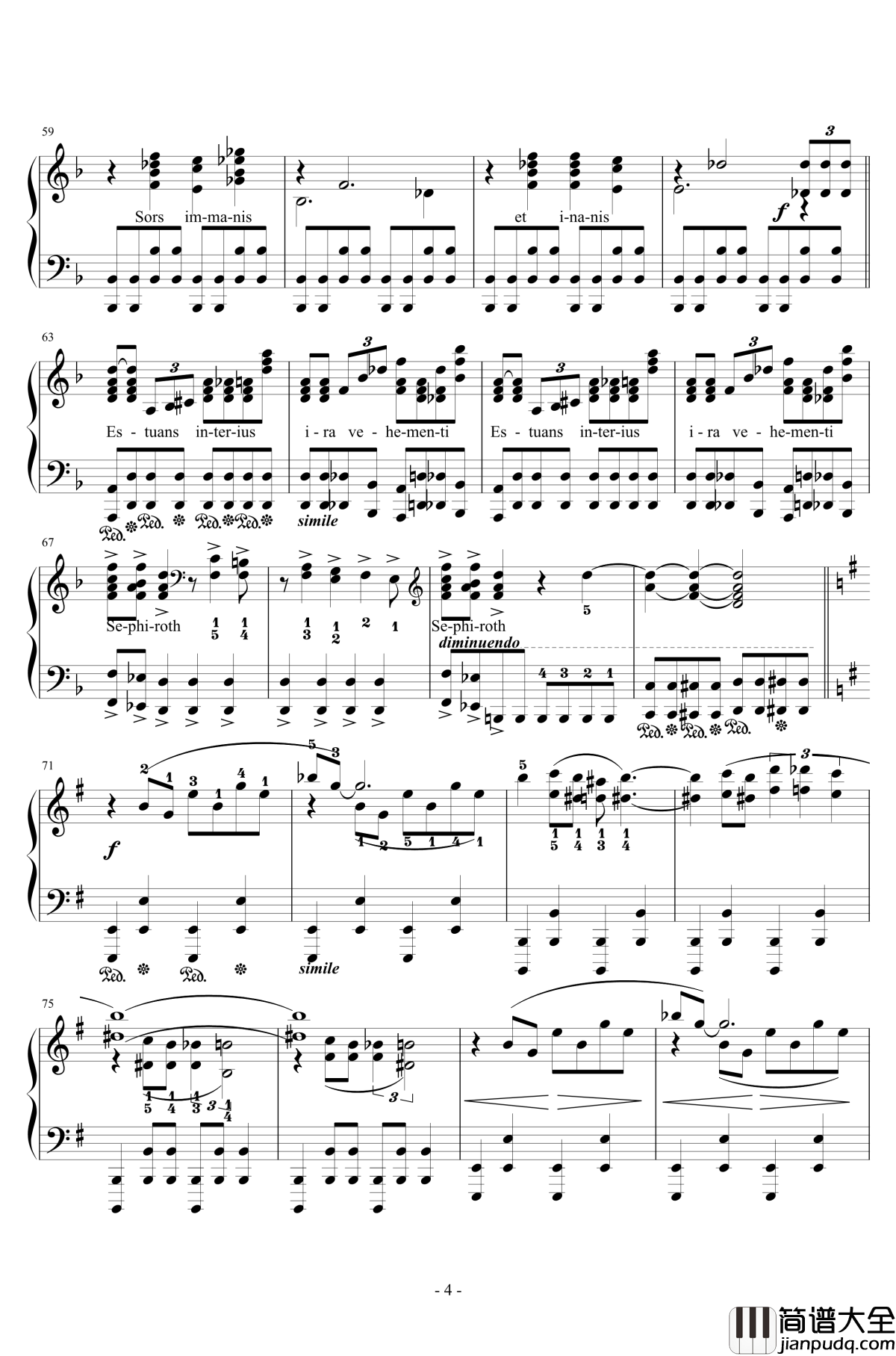 单翼天使钢琴谱_石元丈晴