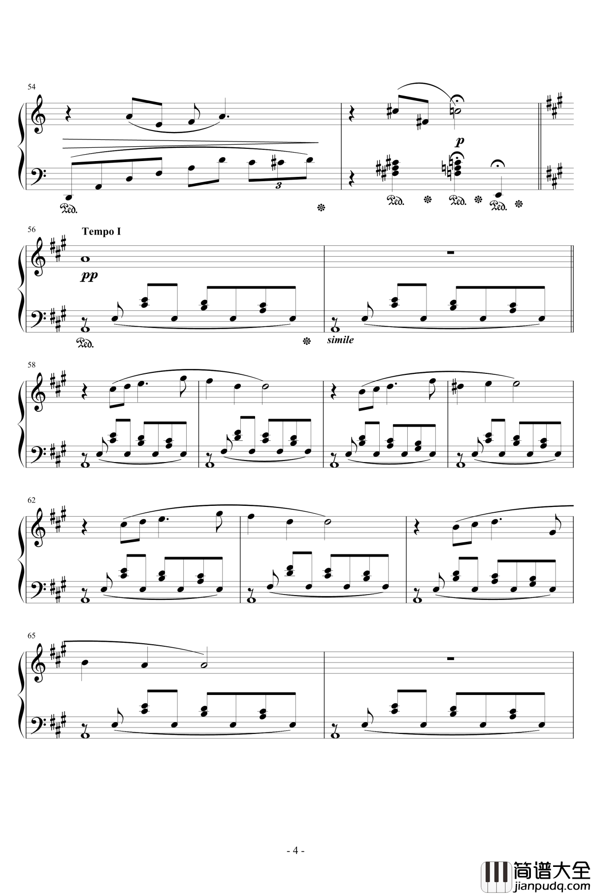 最终幻想8花园主题音乐钢琴谱_植松伸夫